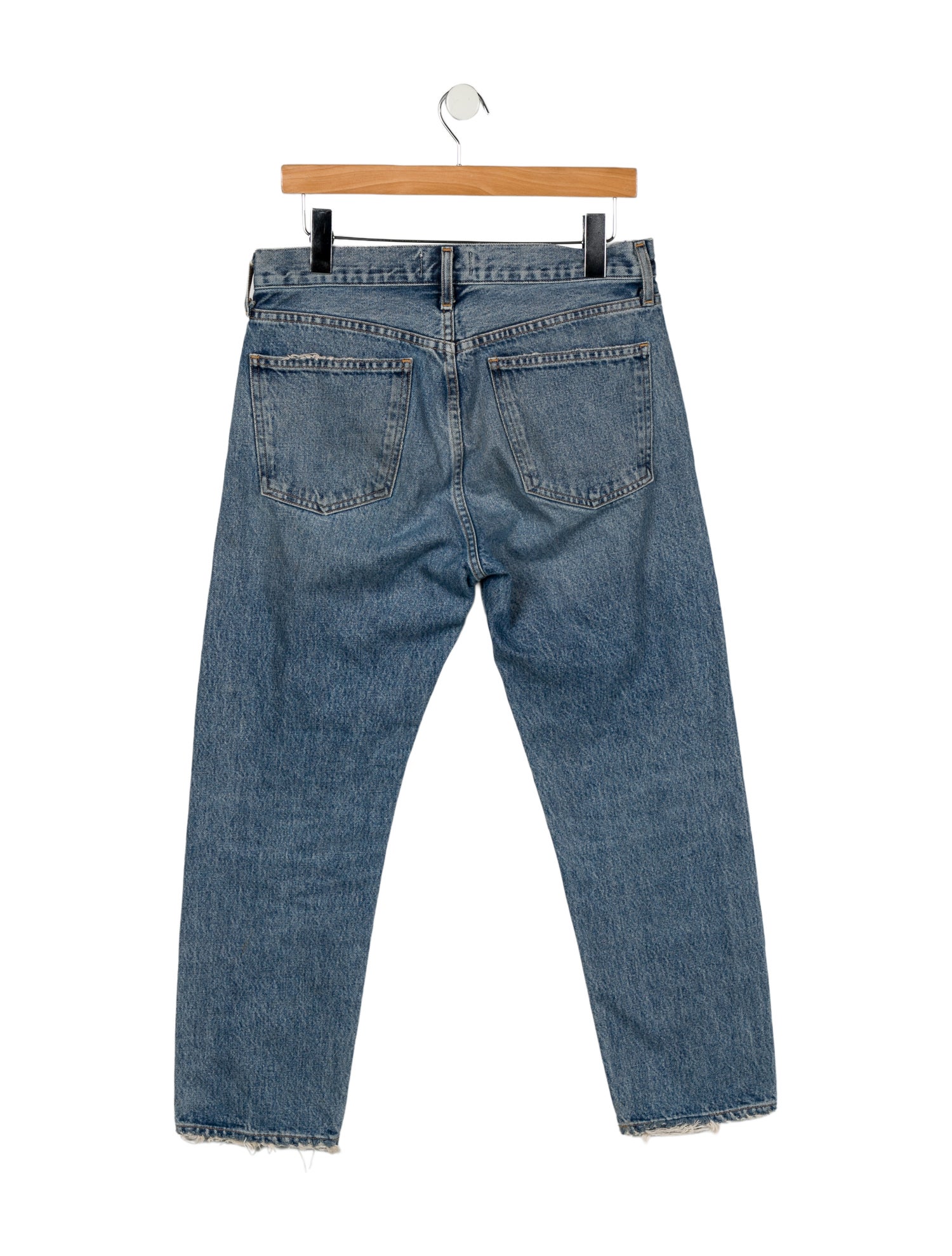 AGOLDE Mid-Rise Straight Leg Jeans