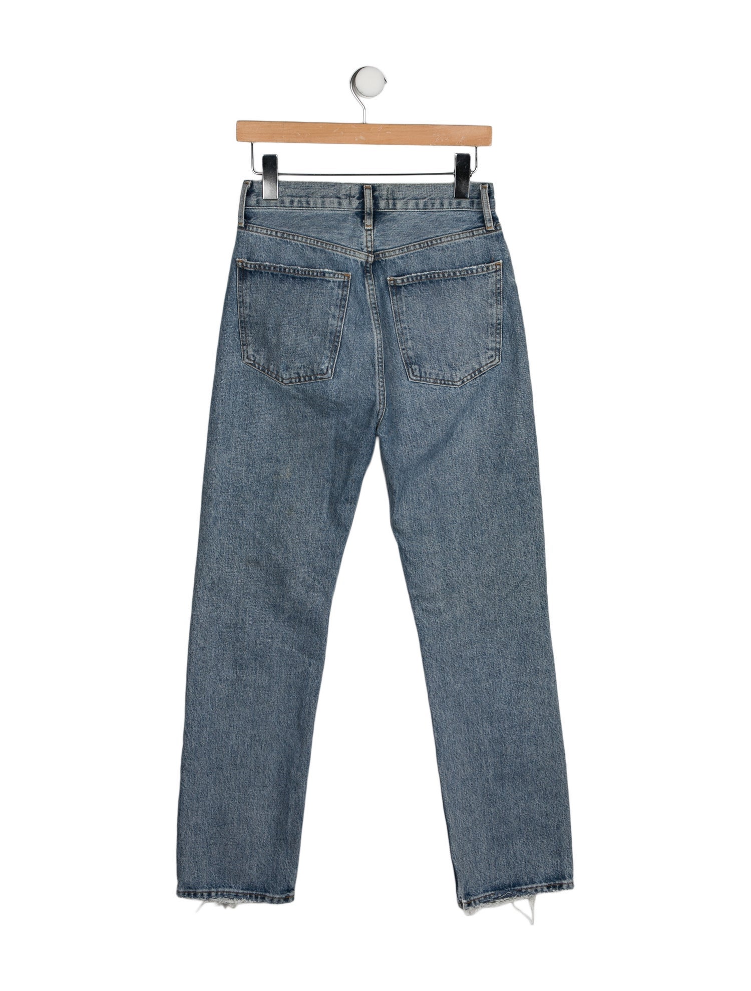 AGOLDE Mid-Rise Straight Leg Jeans