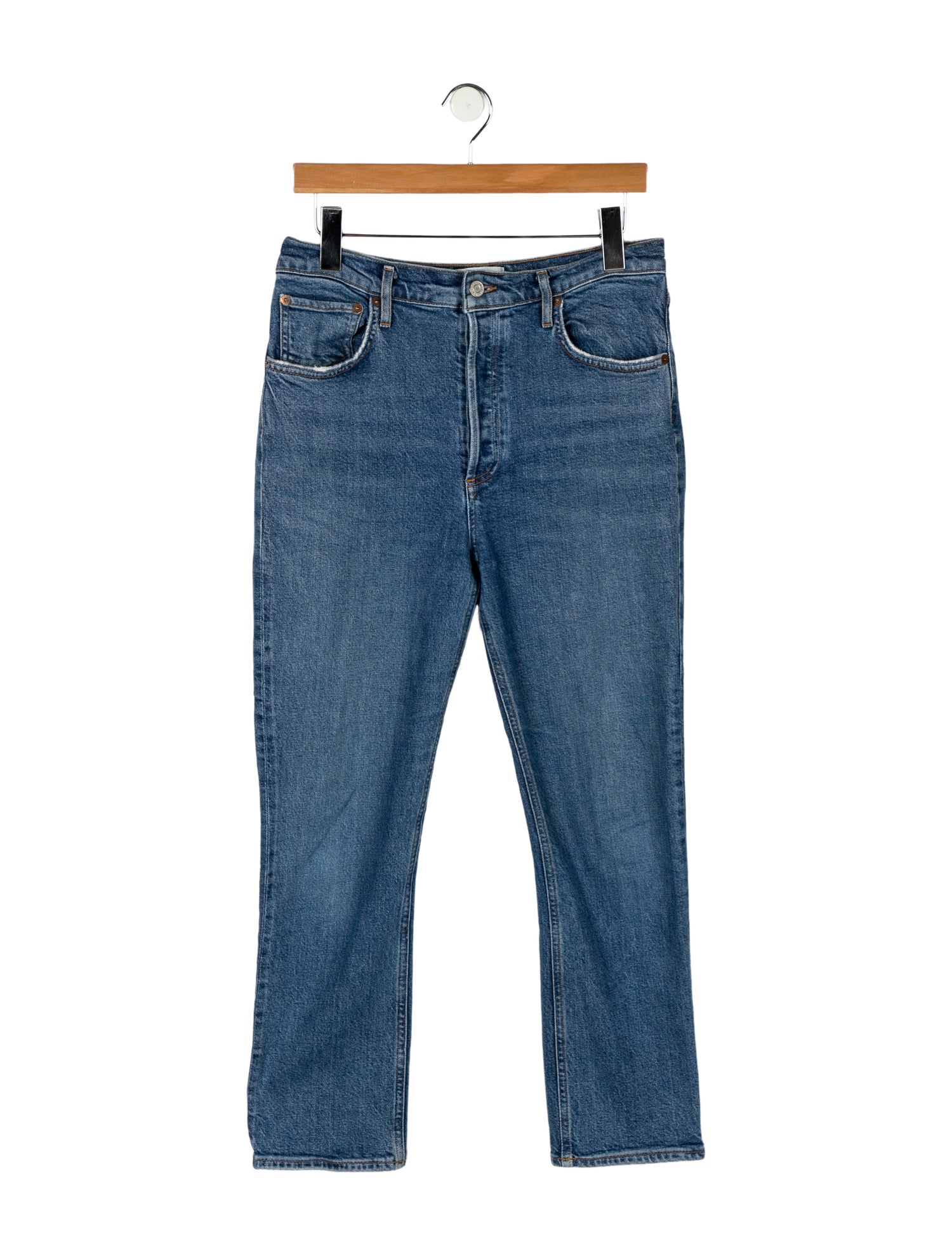 AGOLDE High-Rise Straight Leg Jeans
