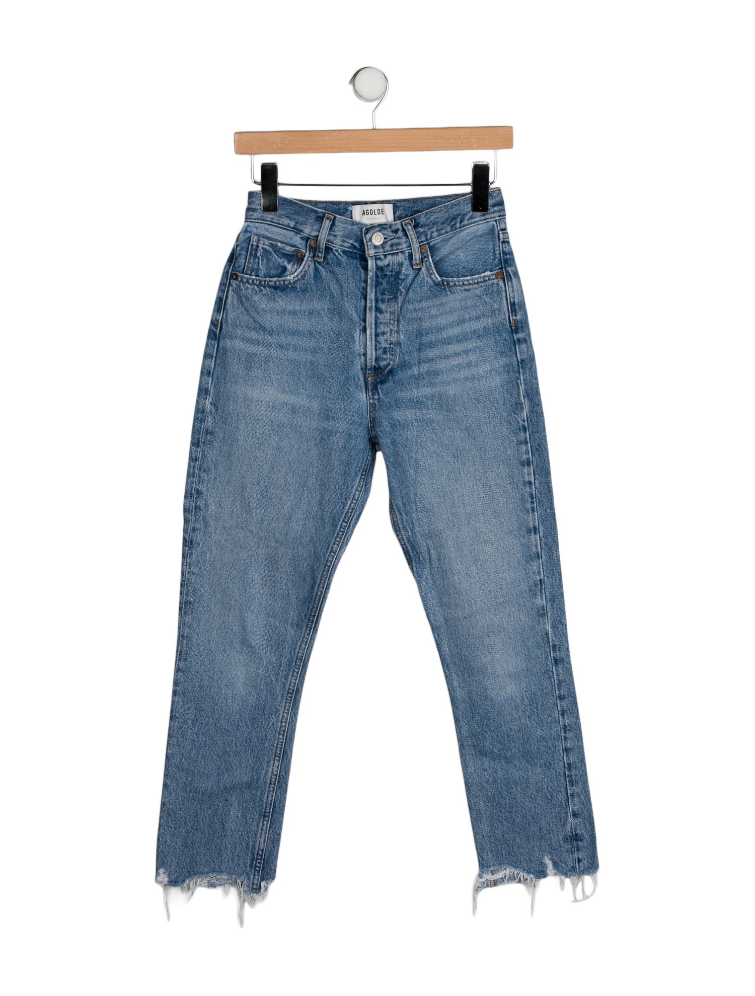 AGOLDE High-Rise Straight Leg Jeans