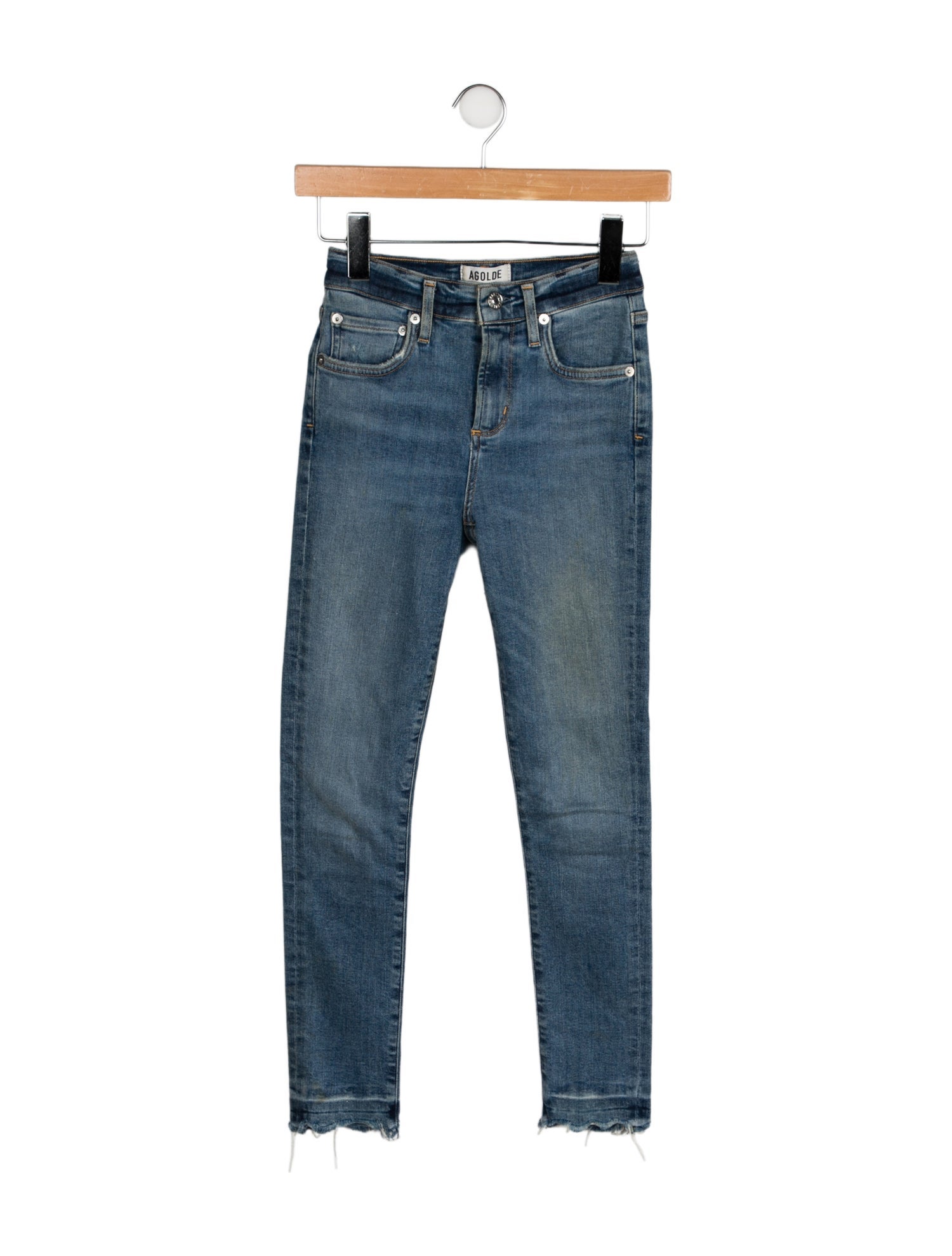 AGOLDE Mid-Rise Skinny Leg Jeans