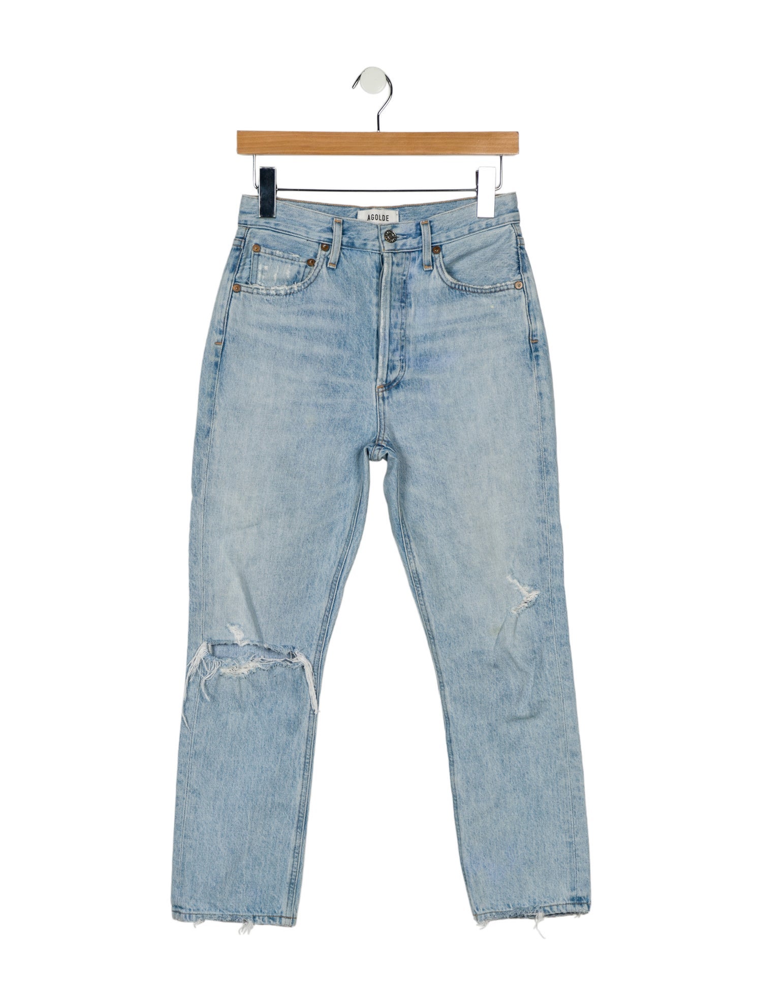 AGOLDE High-Rise Straight Leg Jeans