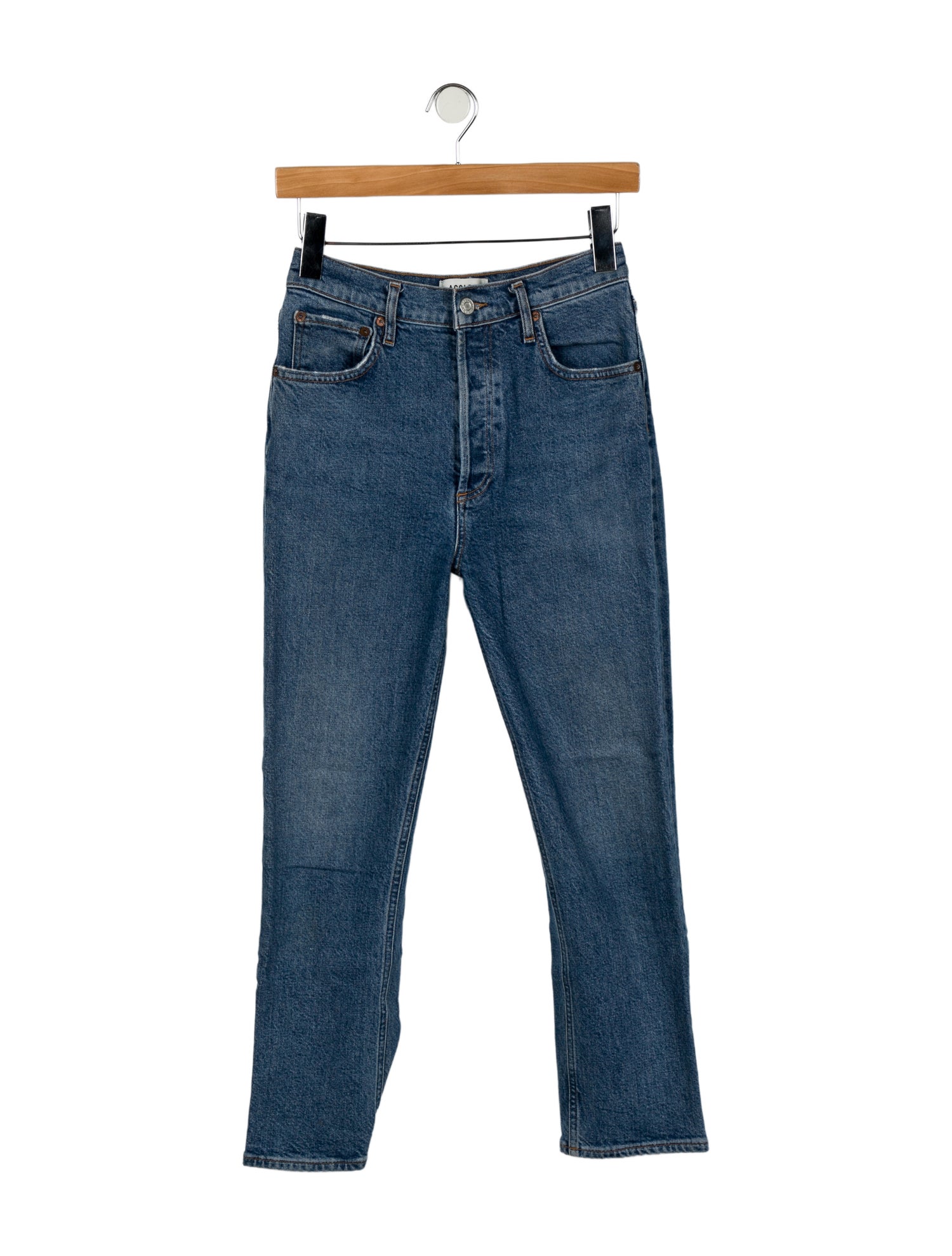 AGOLDE High-Rise Straight Leg Jeans