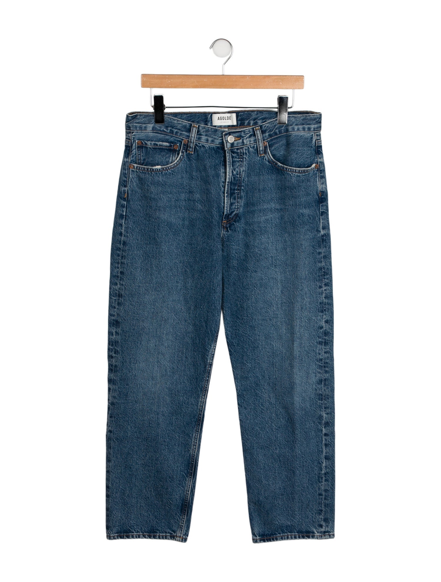 AGOLDE High-Rise Straight Leg Jeans