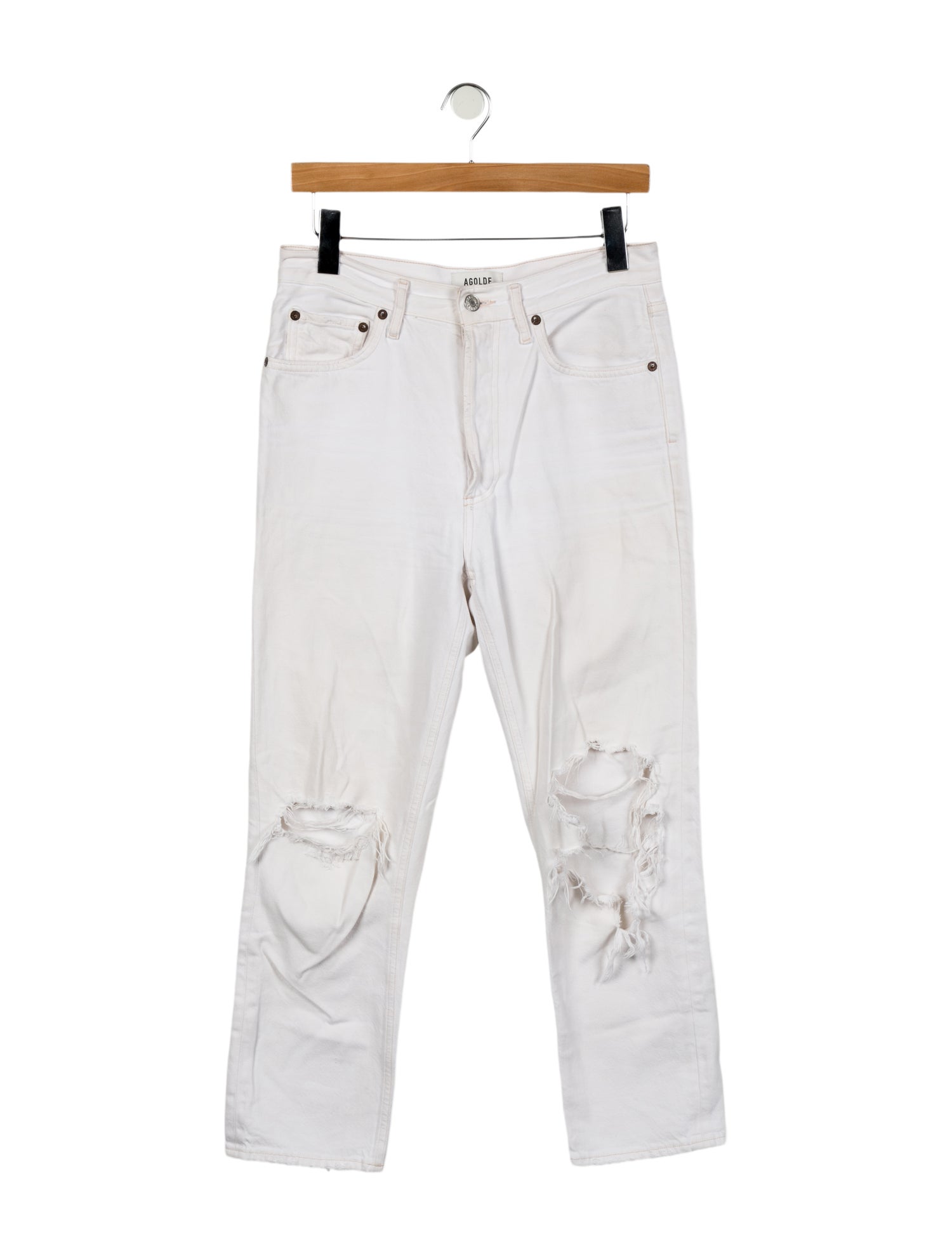 AGOLDE High-Rise Straight Leg Jeans