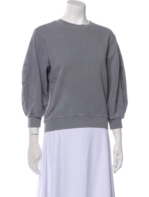 AGOLDE Crew Neck Three-Quarter Sleeve Sweatshirt