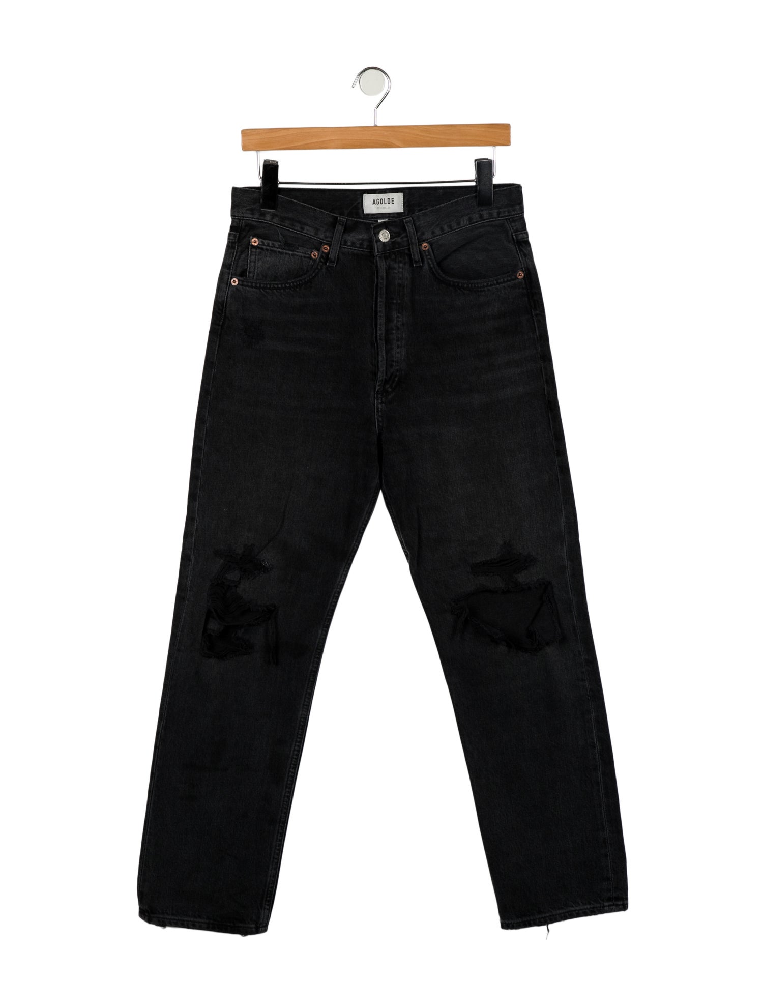 AGOLDE High-Rise Straight Leg Jeans