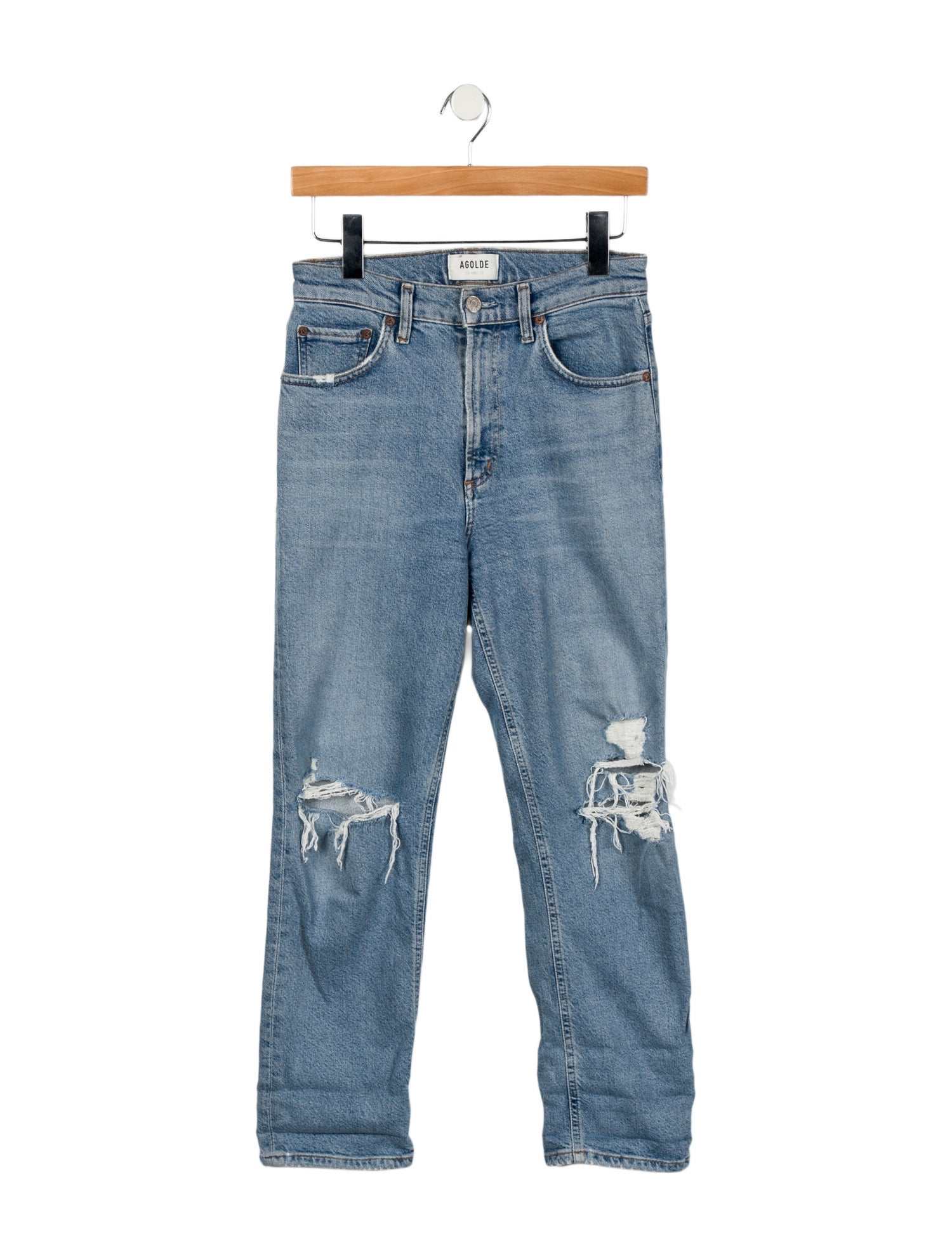 AGOLDE High-Rise Straight Leg Jeans