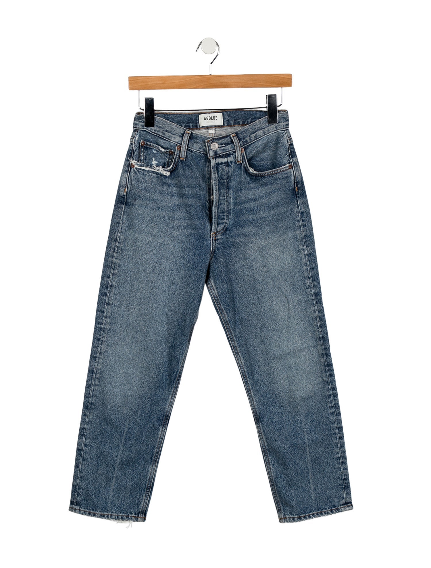 AGOLDE High-Rise Straight Leg Jeans