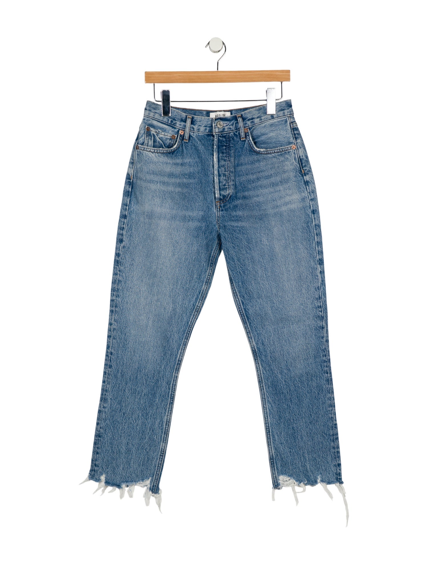 AGOLDE High-Rise Straight Leg Jeans