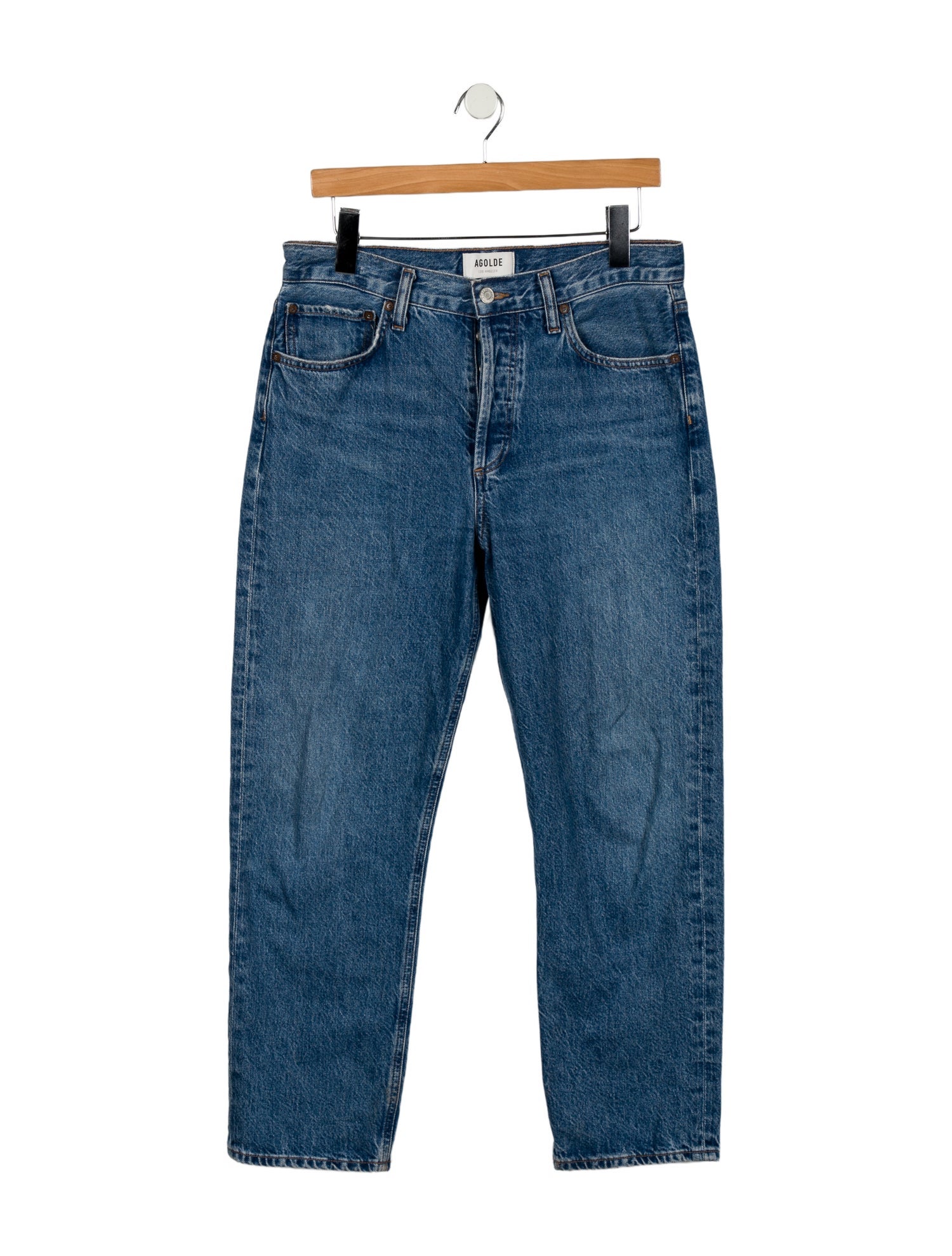 AGOLDE High-Rise Straight Leg Jeans