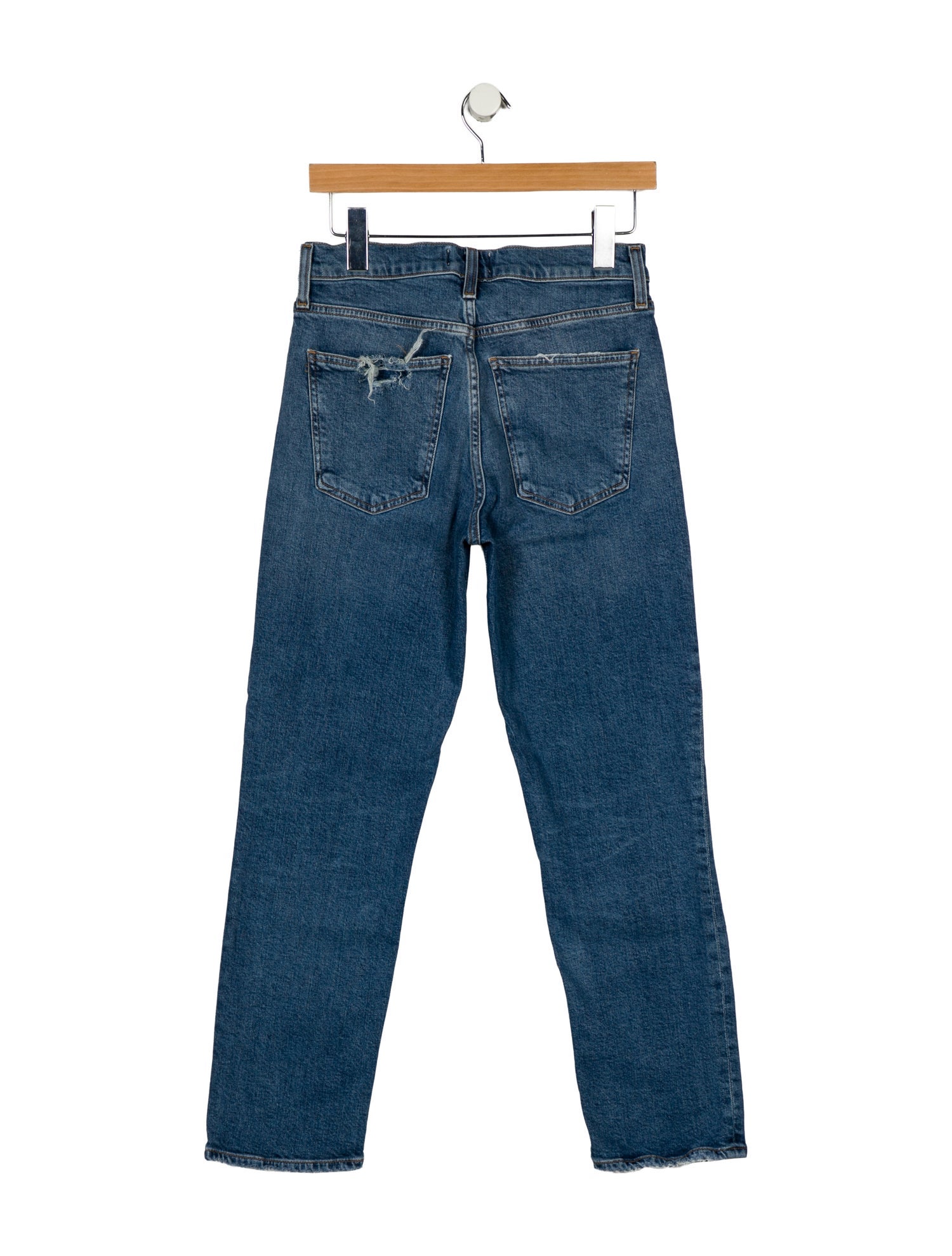 AGOLDE Mid-Rise Straight Leg Jeans
