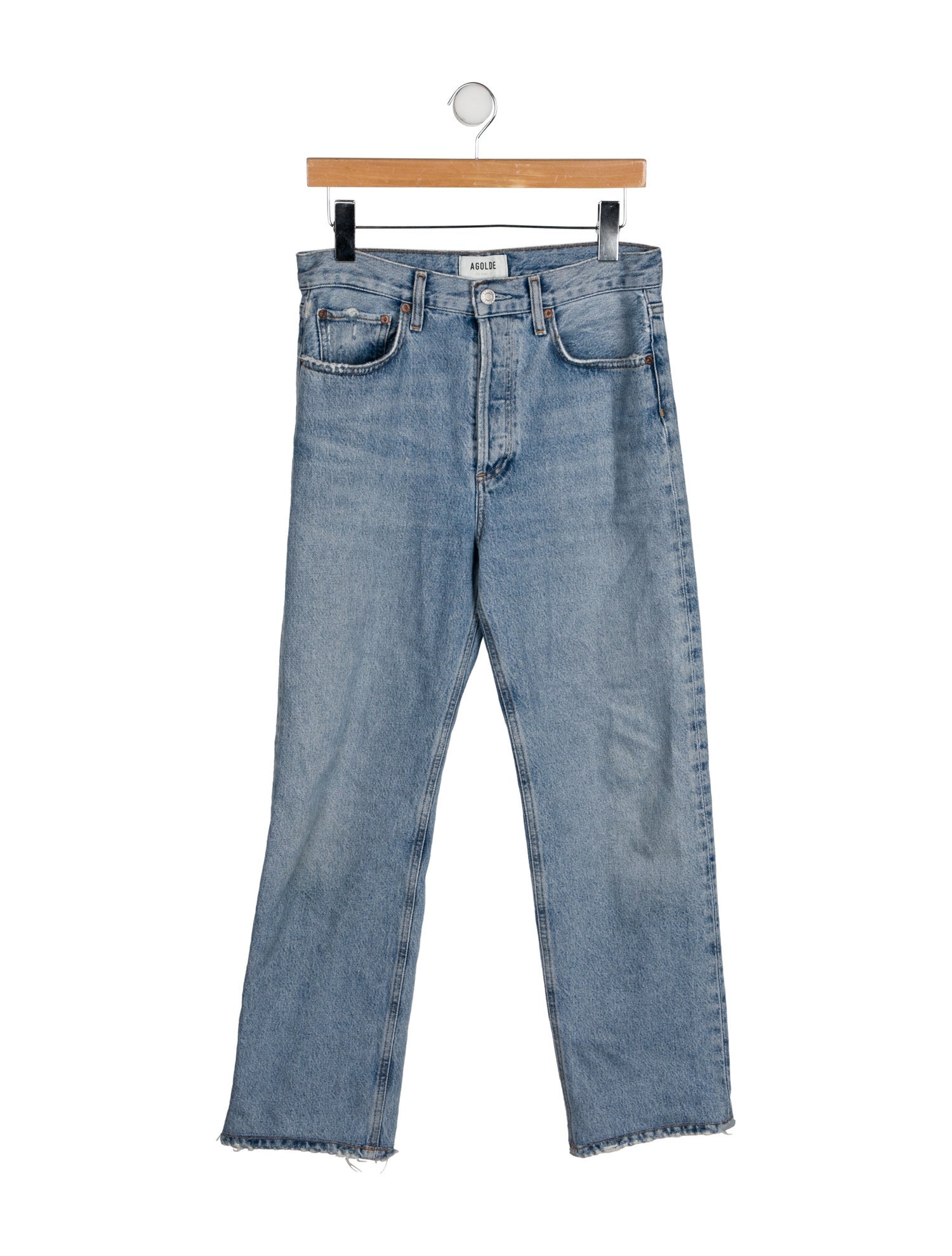 AGOLDE High-Rise Straight Leg Jeans