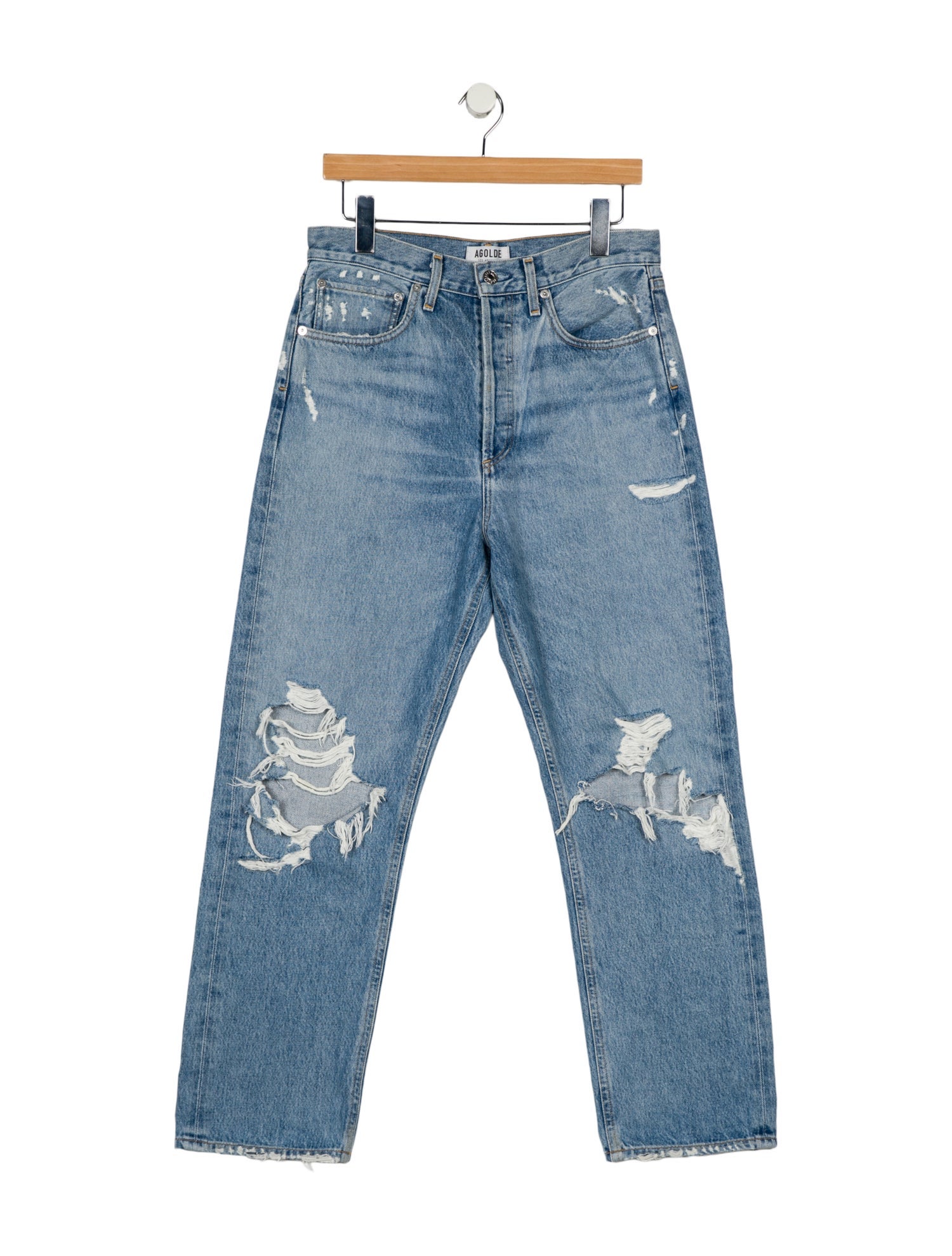 AGOLDE High-Rise Straight Leg Jeans
