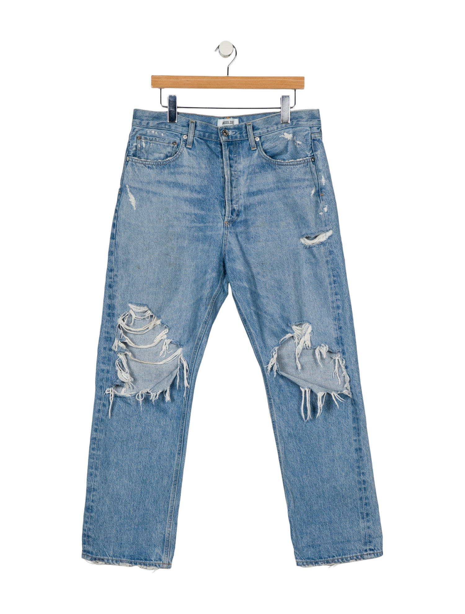 AGOLDE High-Rise Straight Leg Jeans