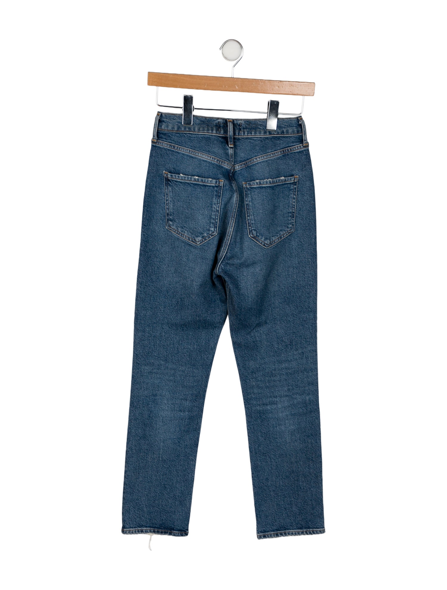 AGOLDE Mid-Rise Straight Leg Jeans
