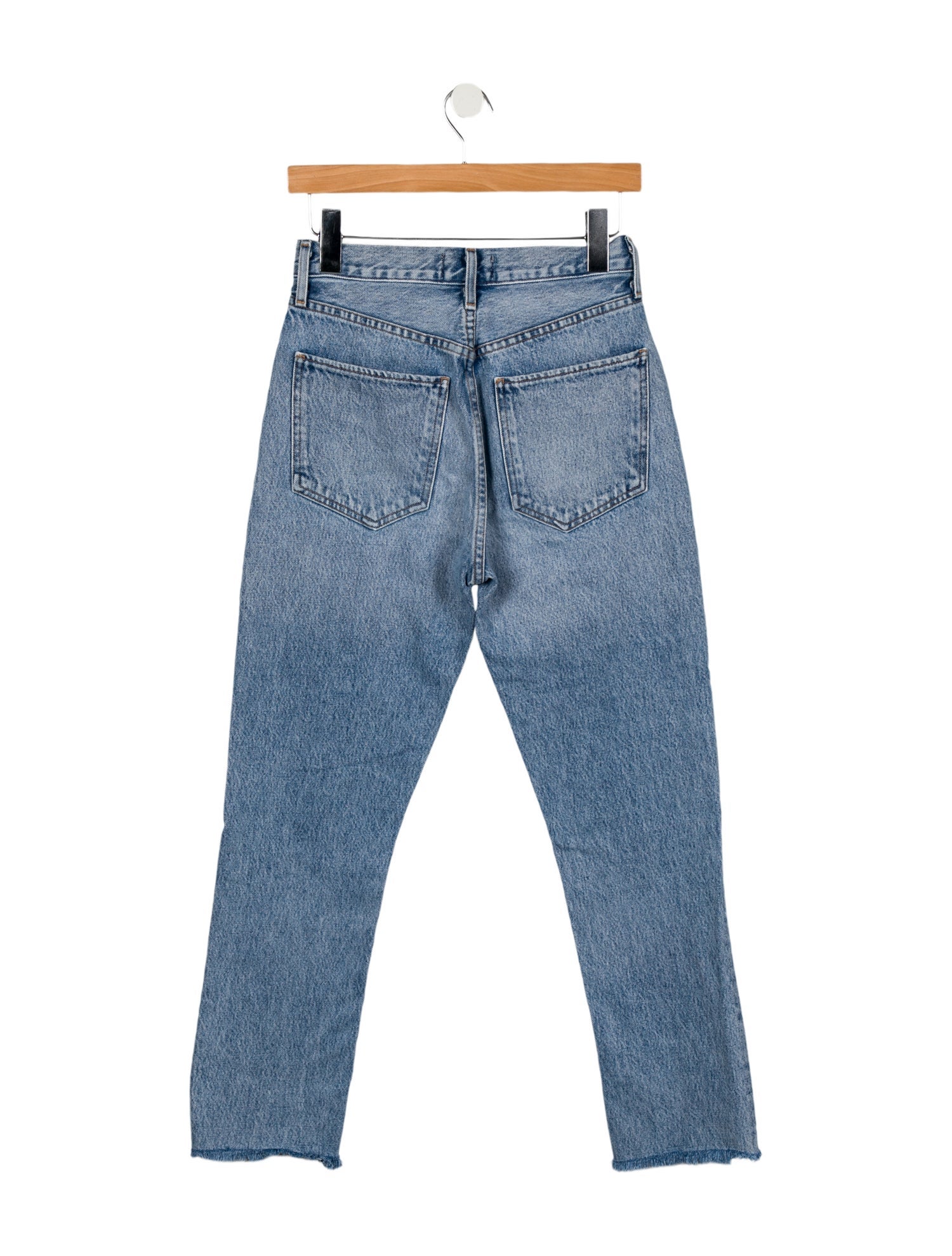AGOLDE Mid-Rise Straight Leg Jeans