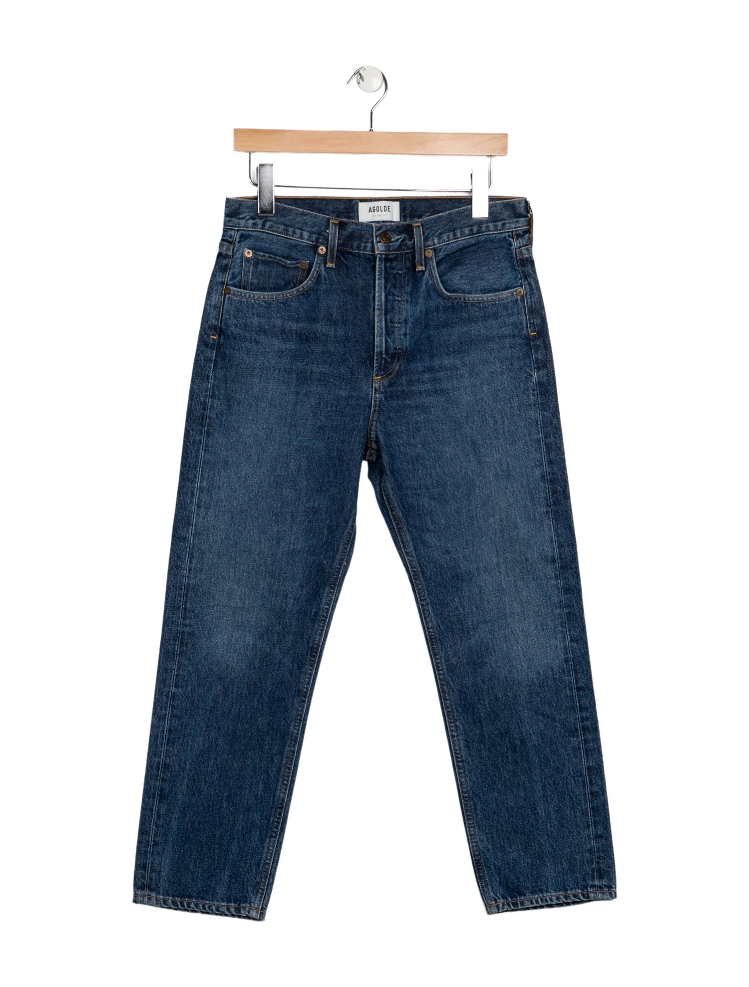 AGOLDE High-Rise Straight Leg Jeans
