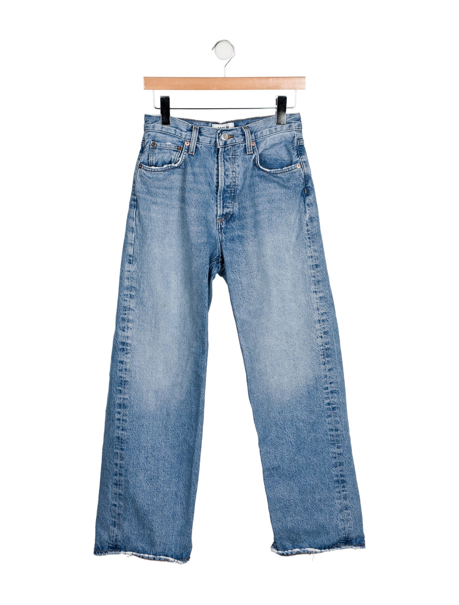 AGOLDE Mid-Rise Wide Leg Jeans