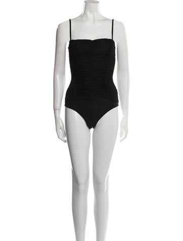 Agolde Tops Square Neckline Sleeveless Bodysuit XS