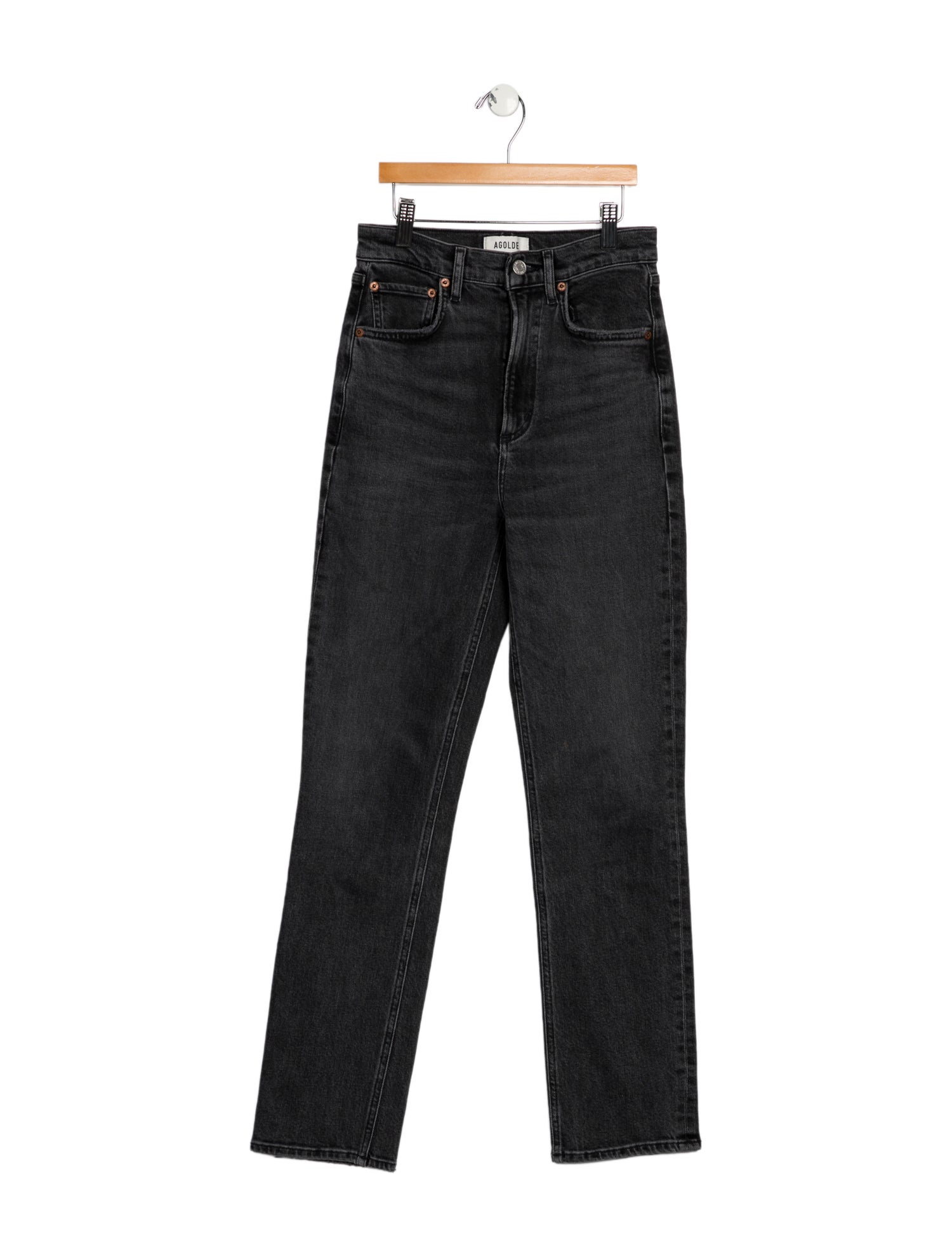 AGOLDE Mid-Rise Straight Leg Jeans