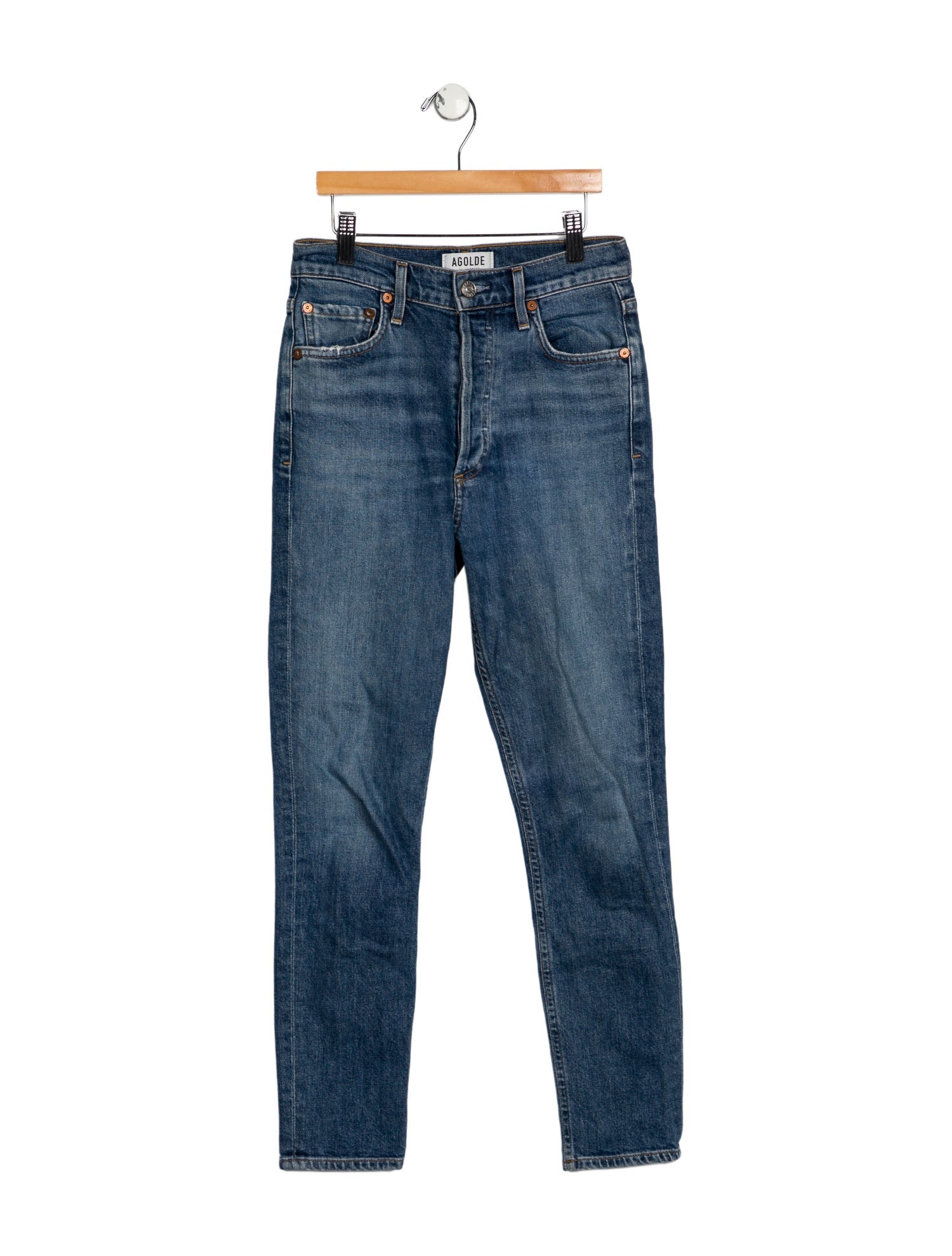 AGOLDE Mid-Rise Skinny Leg Jeans
