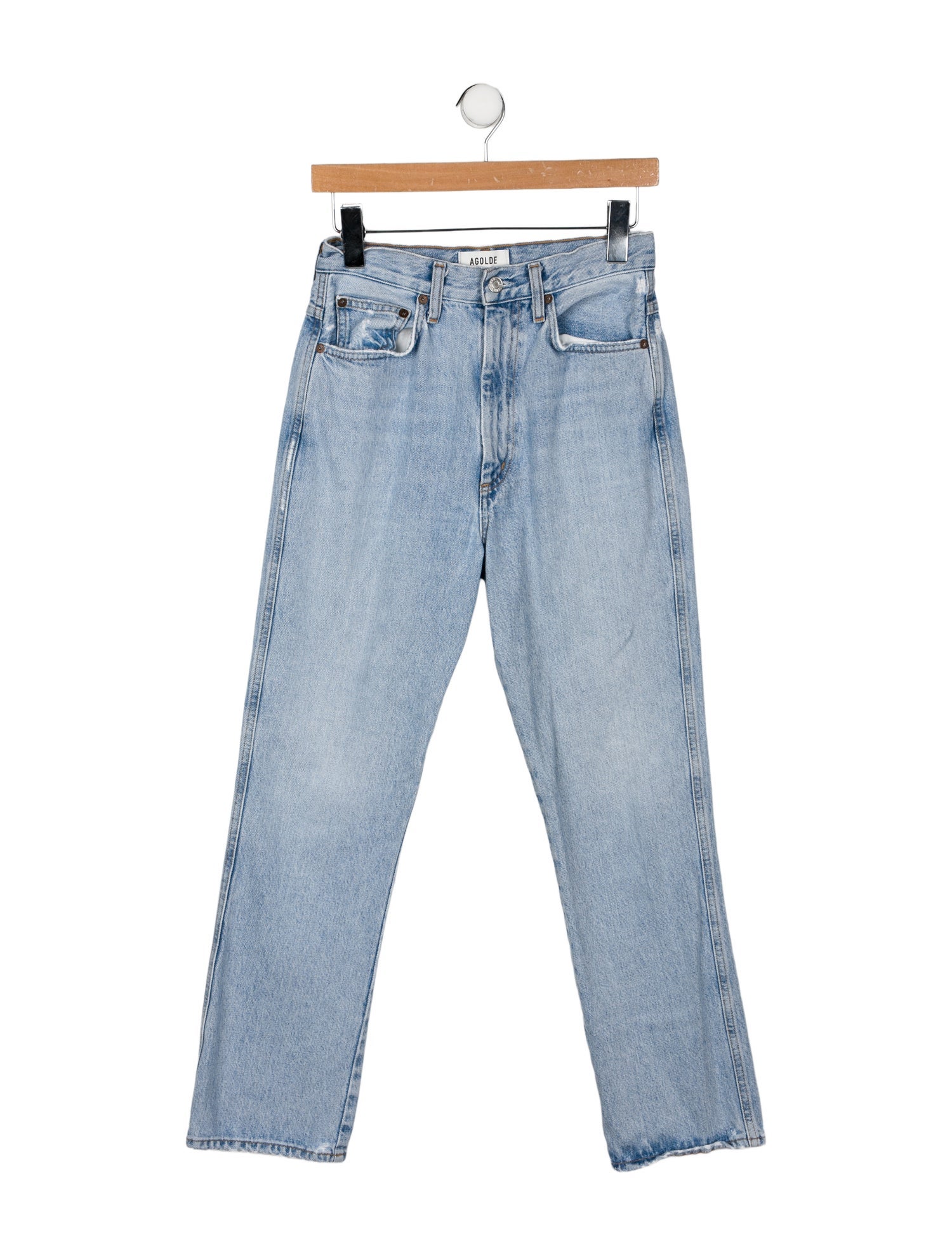 AGOLDE High-Rise Straight Leg Jeans