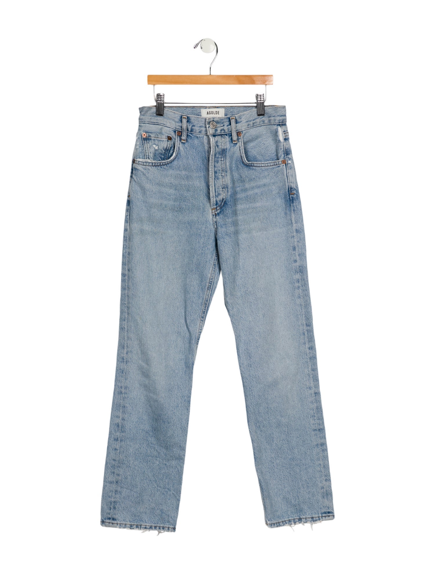 AGOLDE High-Rise Straight Leg Jeans