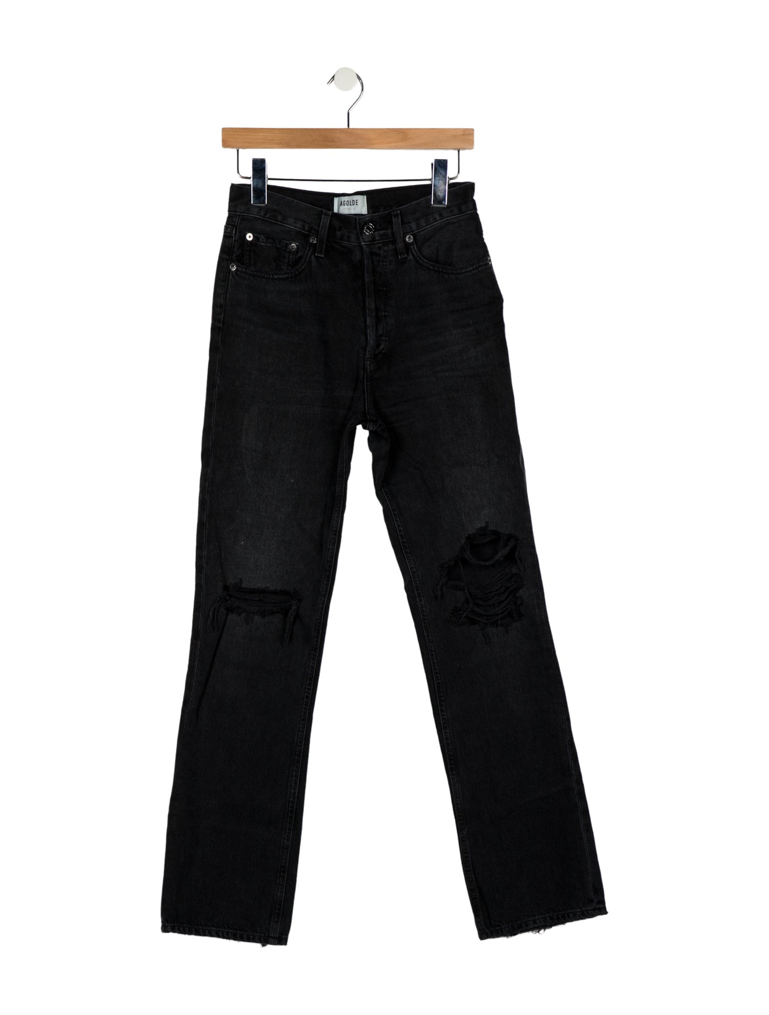 AGOLDE Mid-Rise Straight Leg Jeans