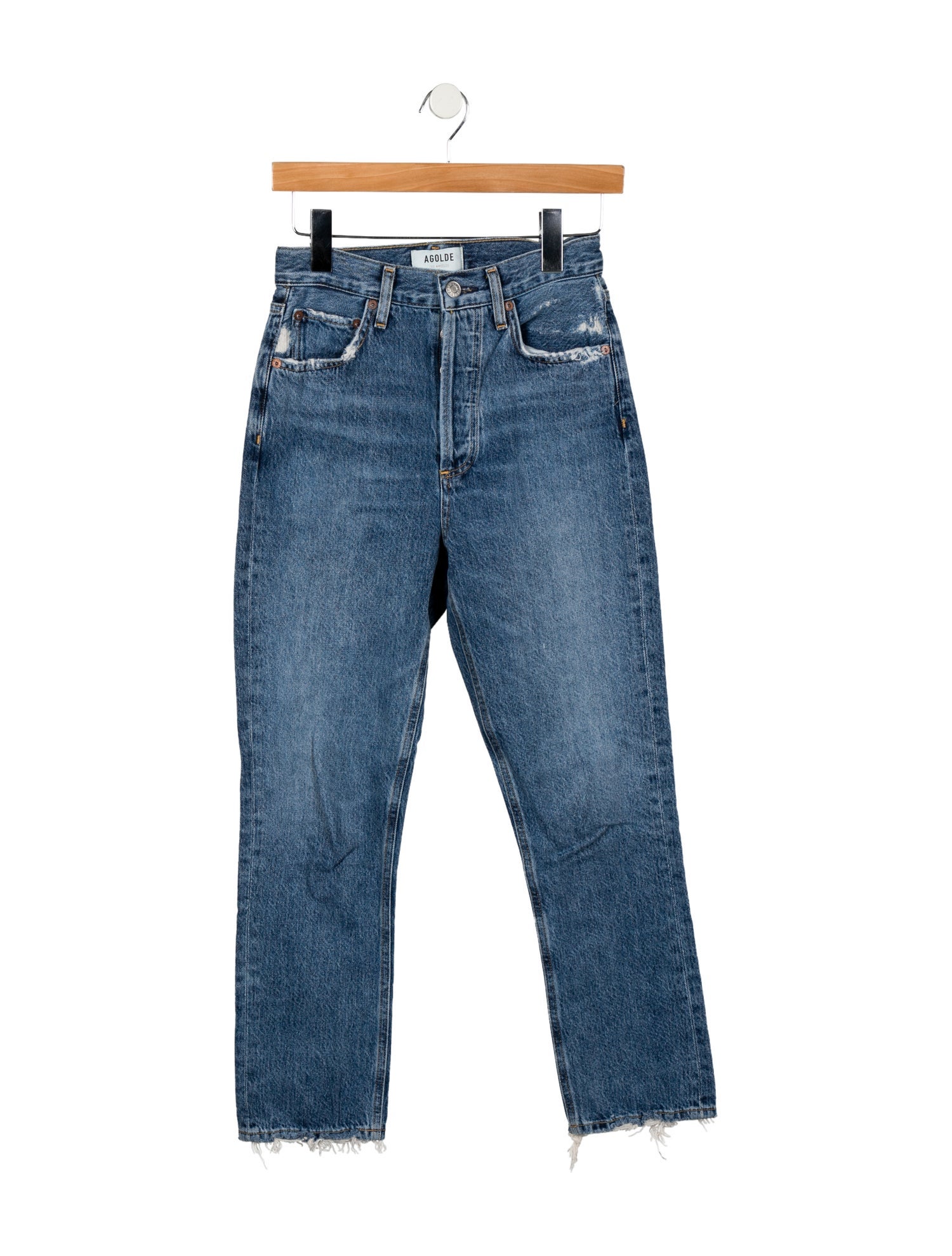 AGOLDE High-Rise Straight Leg Jeans