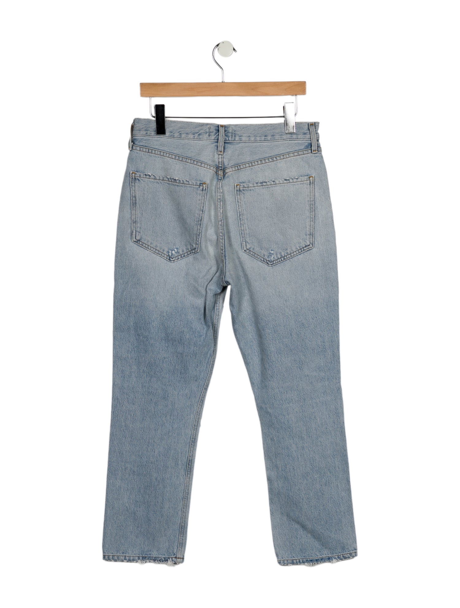 デニム・ジーパン Agolde Light Blue Straight-Leg Jeans Agolde Light Blue Straight-Leg Jeans | ShopSimon