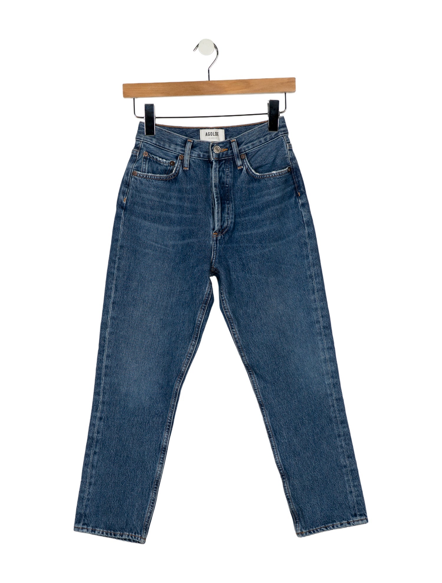 AGOLDE Mid-Rise Straight Leg Jeans