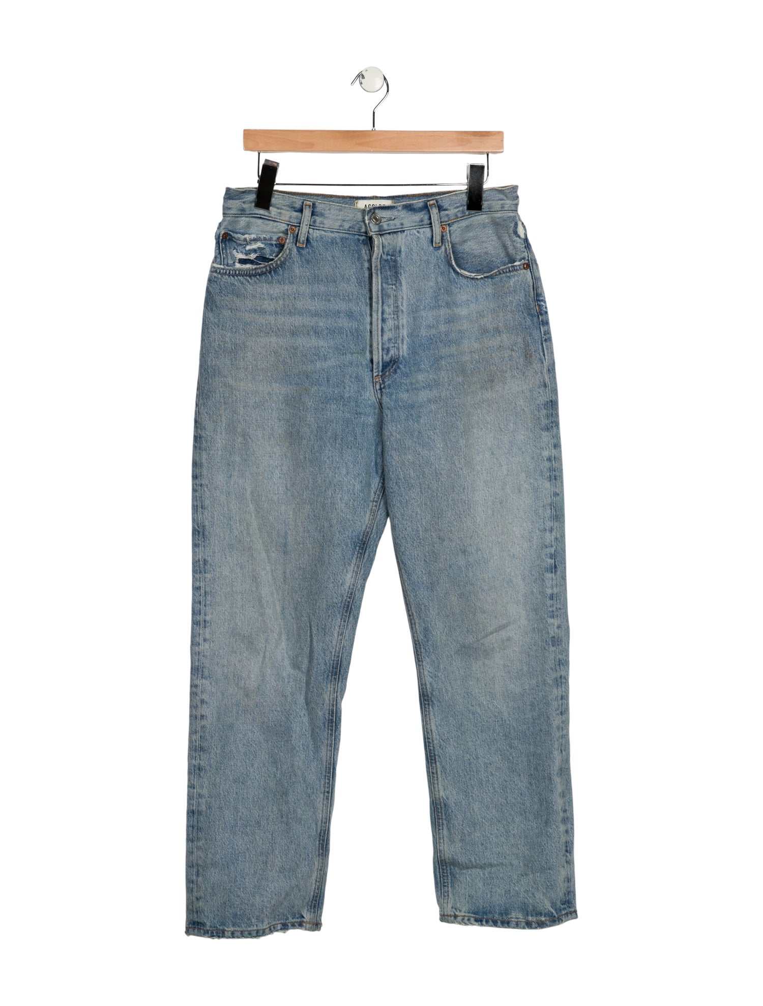 AGOLDE High-Rise Straight Leg Jeans