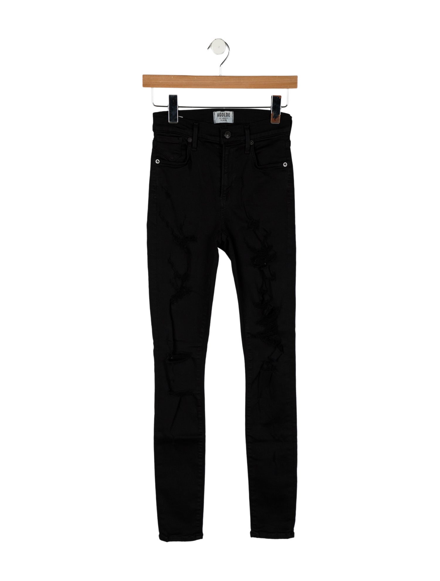 AGOLDE Mid-Rise Skinny Leg Jeans
