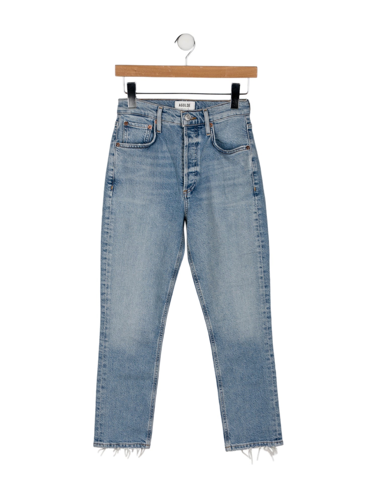 AGOLDE Mid-Rise Straight Leg Jeans