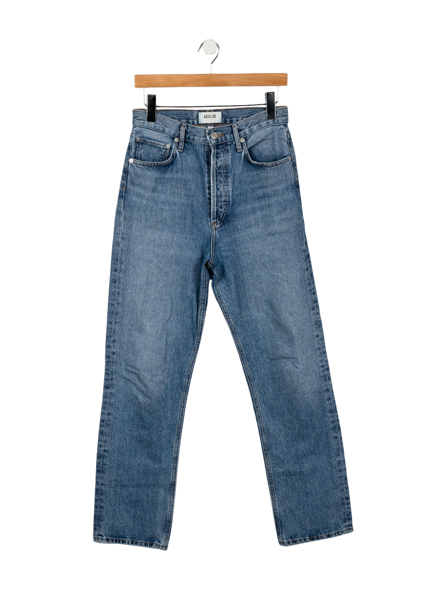 AGOLDE High-Rise Straight Leg Jeans