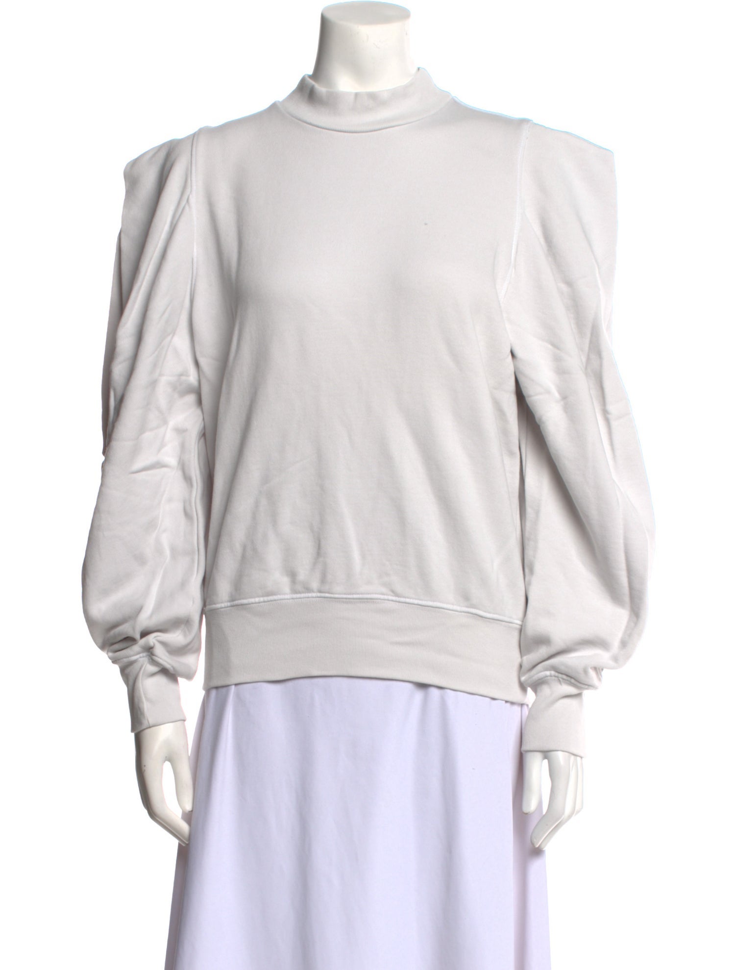 AGOLDE Mock Neck Long Sleeve Sweatshirt