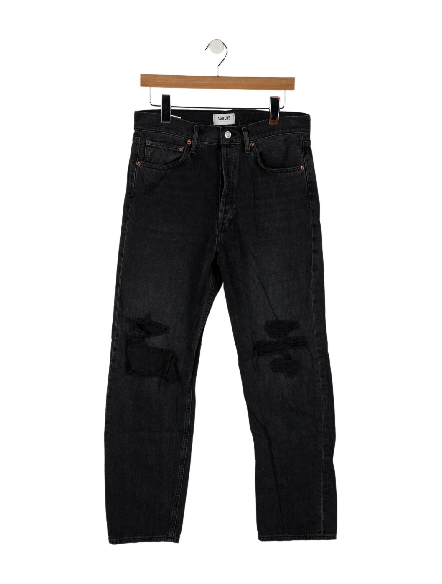 AGOLDE High-Rise Straight Leg Jeans
