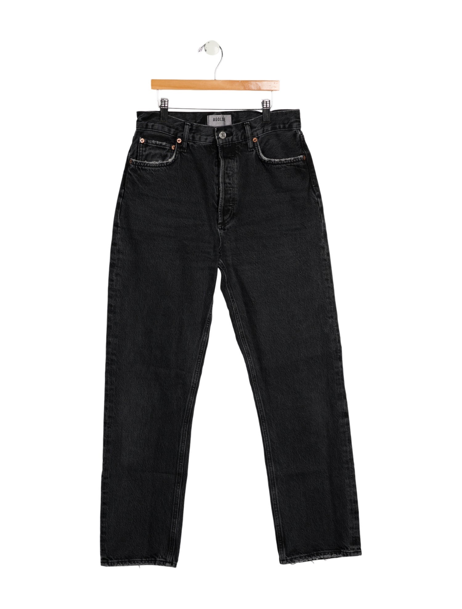 AGOLDE High-Rise Straight Leg Jeans