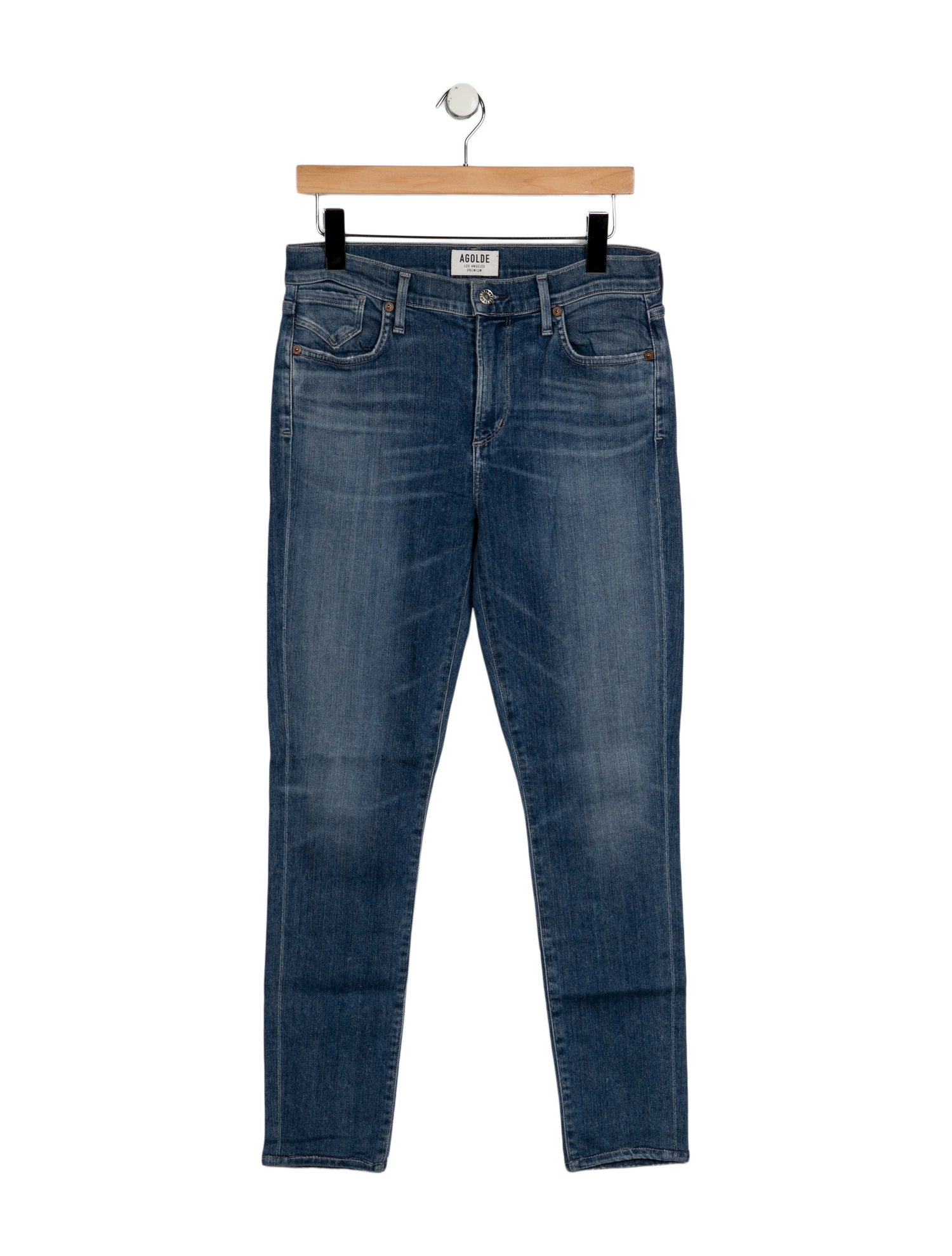 AGOLDE Mid-Rise Skinny Leg Jeans