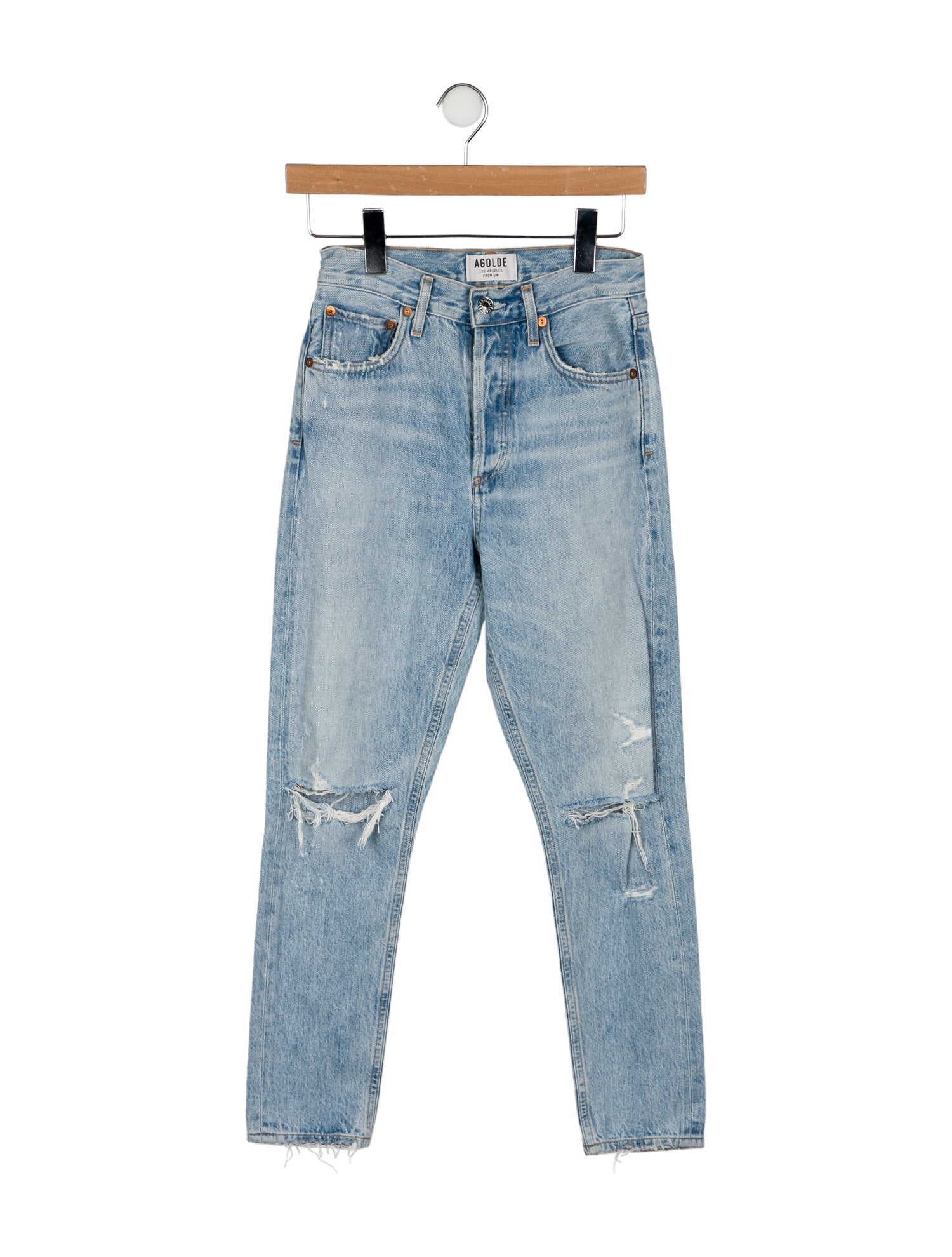 AGOLDE Mid-Rise Skinny Leg Jeans