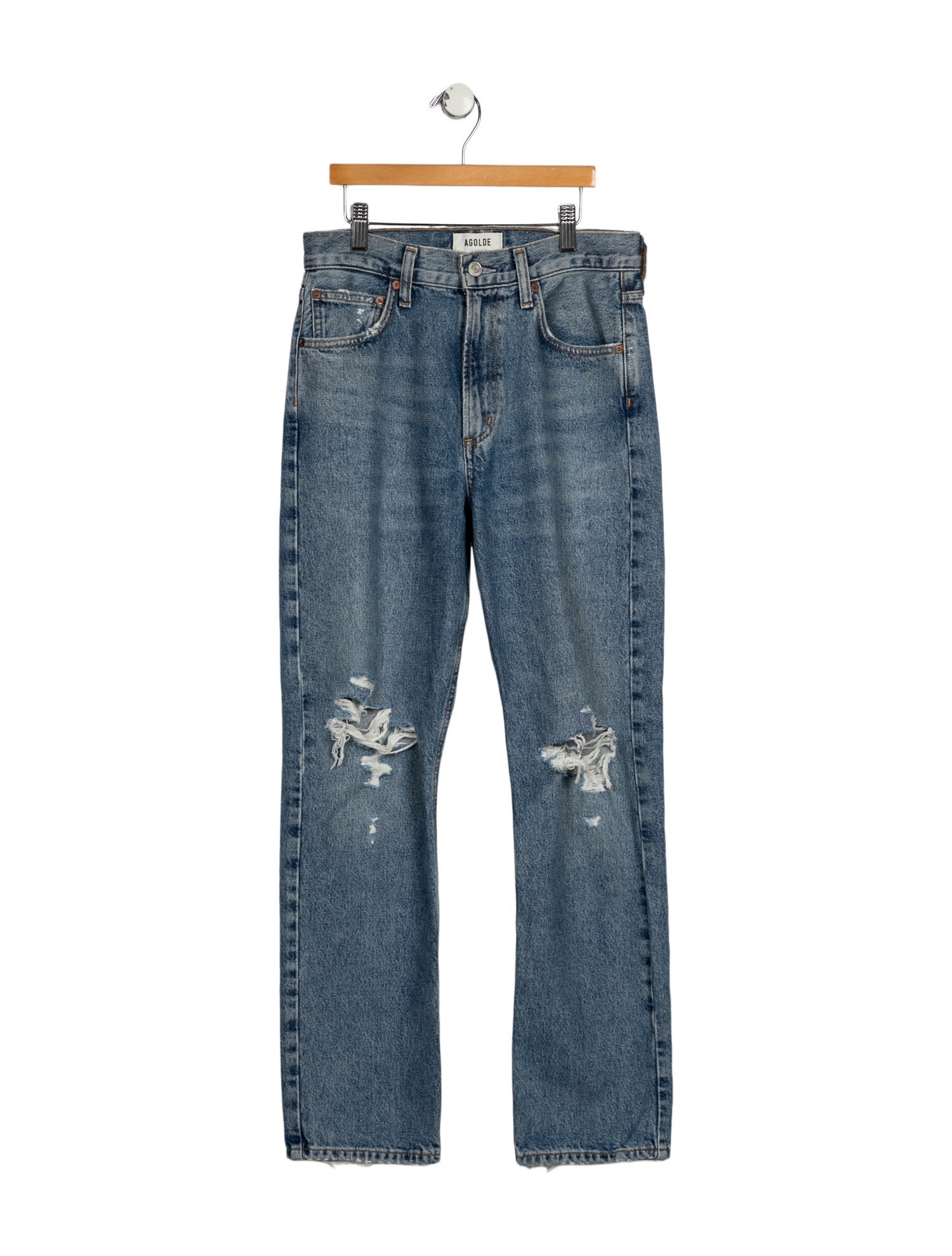 AGOLDE High-Rise Straight Leg Jeans