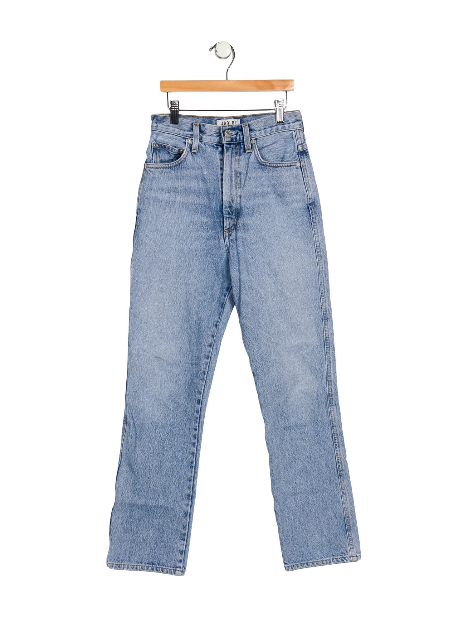 AGOLDE High-Rise Straight Leg Jeans