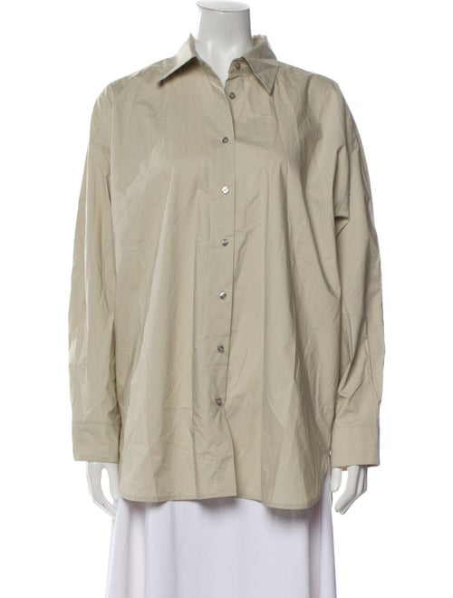 AGOLDE Long Sleeve Button-Up Top