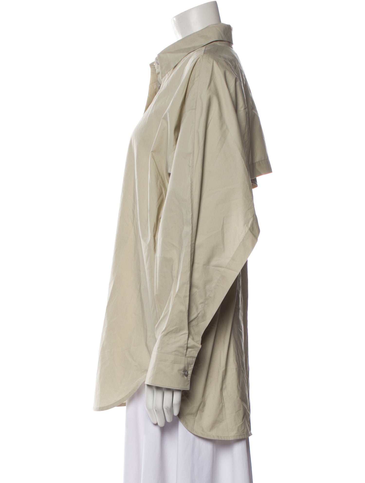 AGOLDE Long Sleeve Button-Up Top