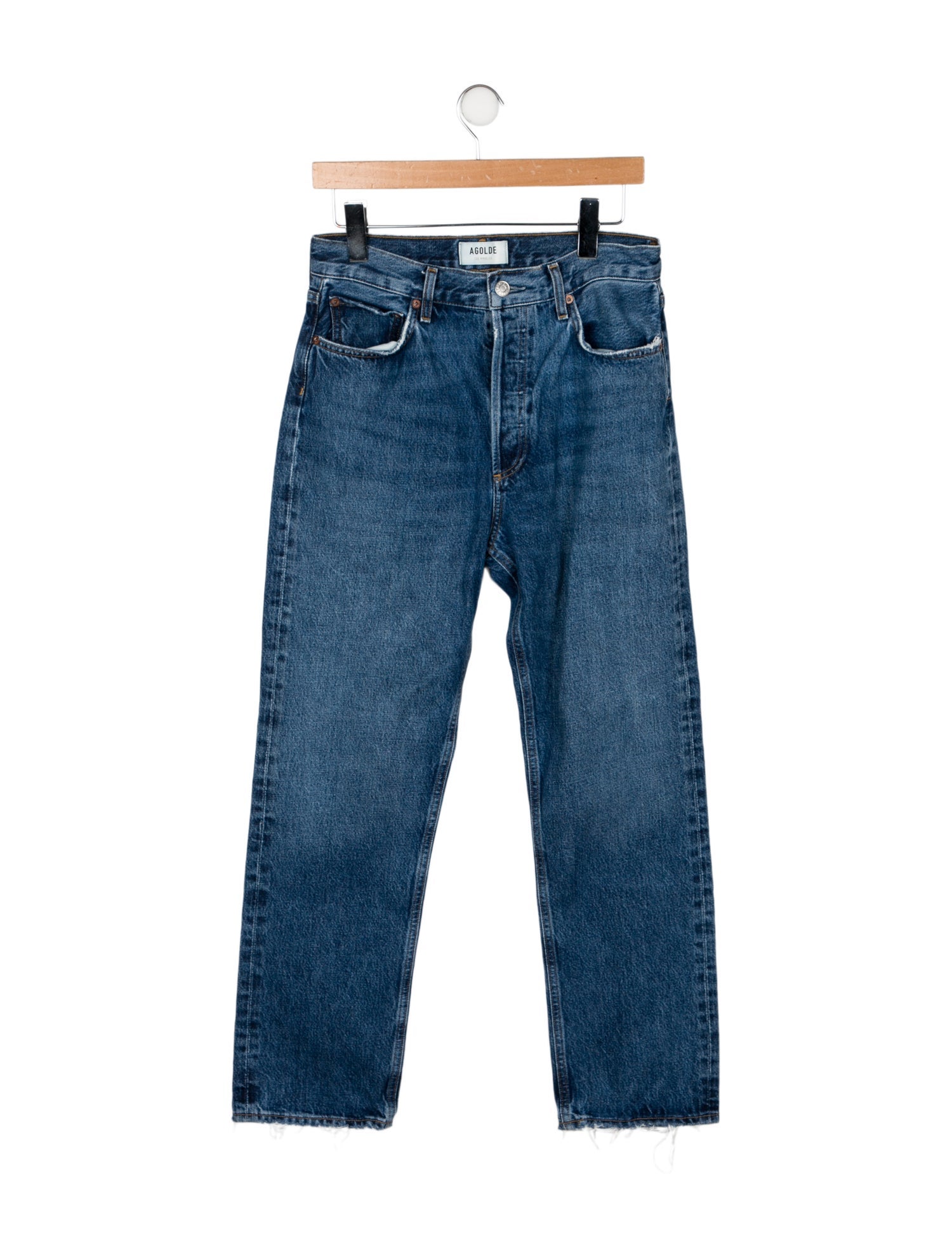 AGOLDE High-Rise Straight Leg Jeans