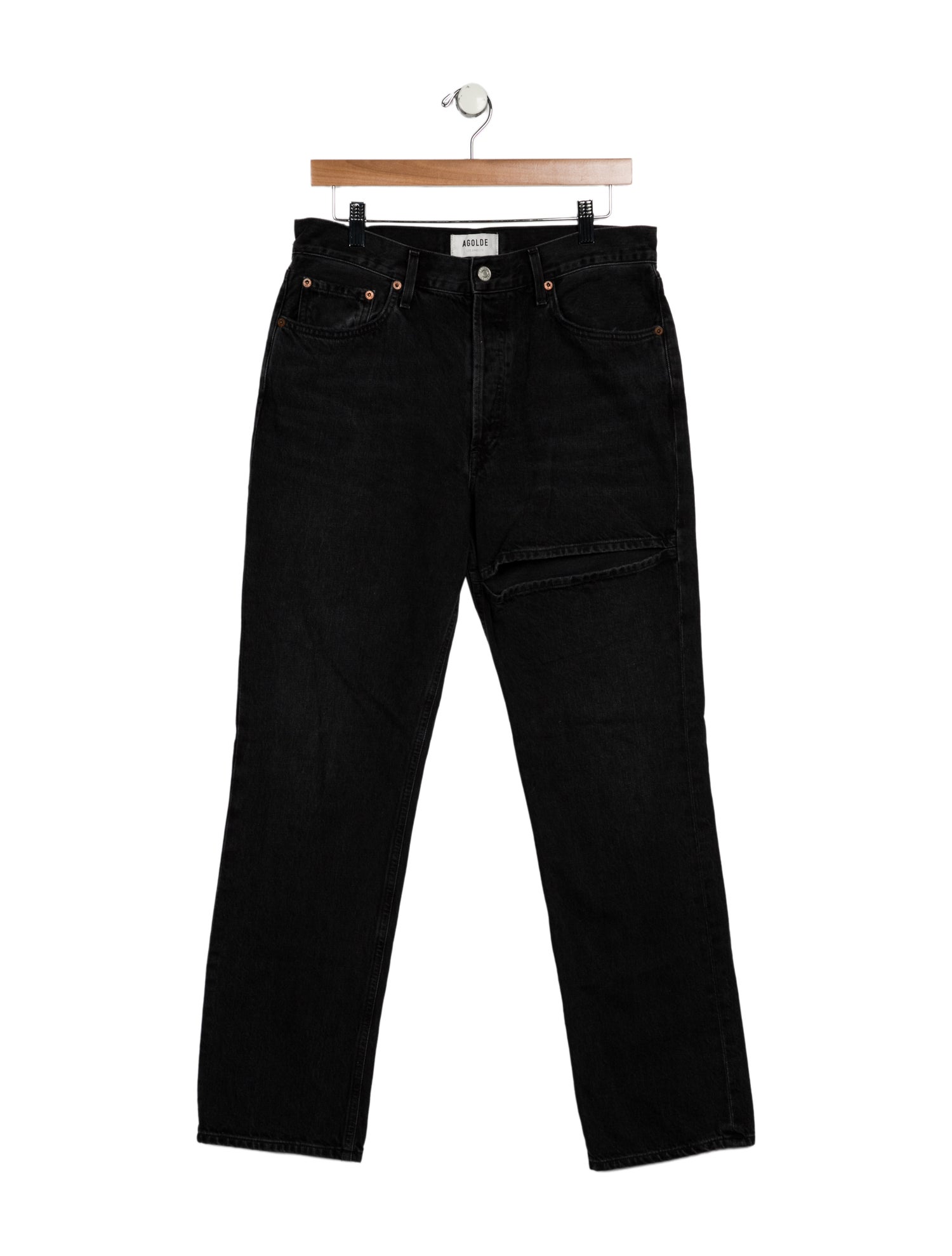 AGOLDE High-Rise Straight Leg Jeans