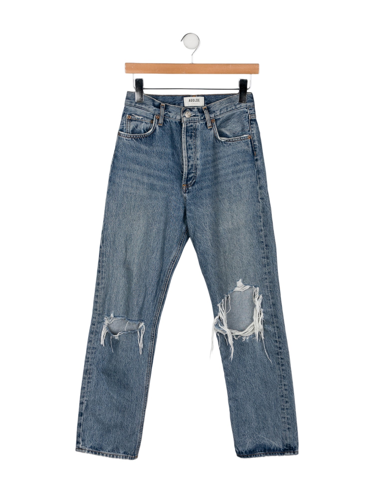 AGOLDE High-Rise Straight Leg Jeans