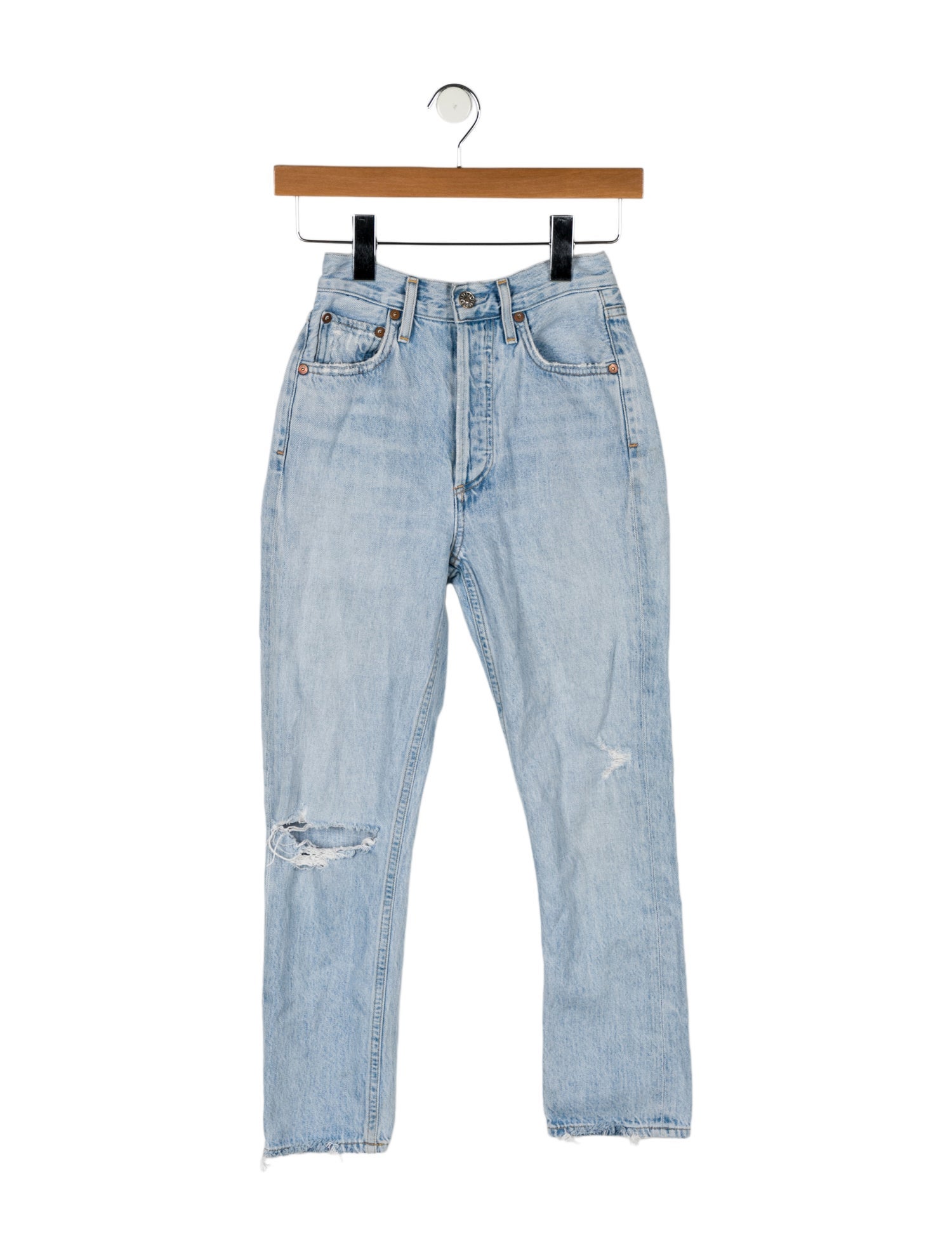 AGOLDE High-Rise Straight Leg Jeans