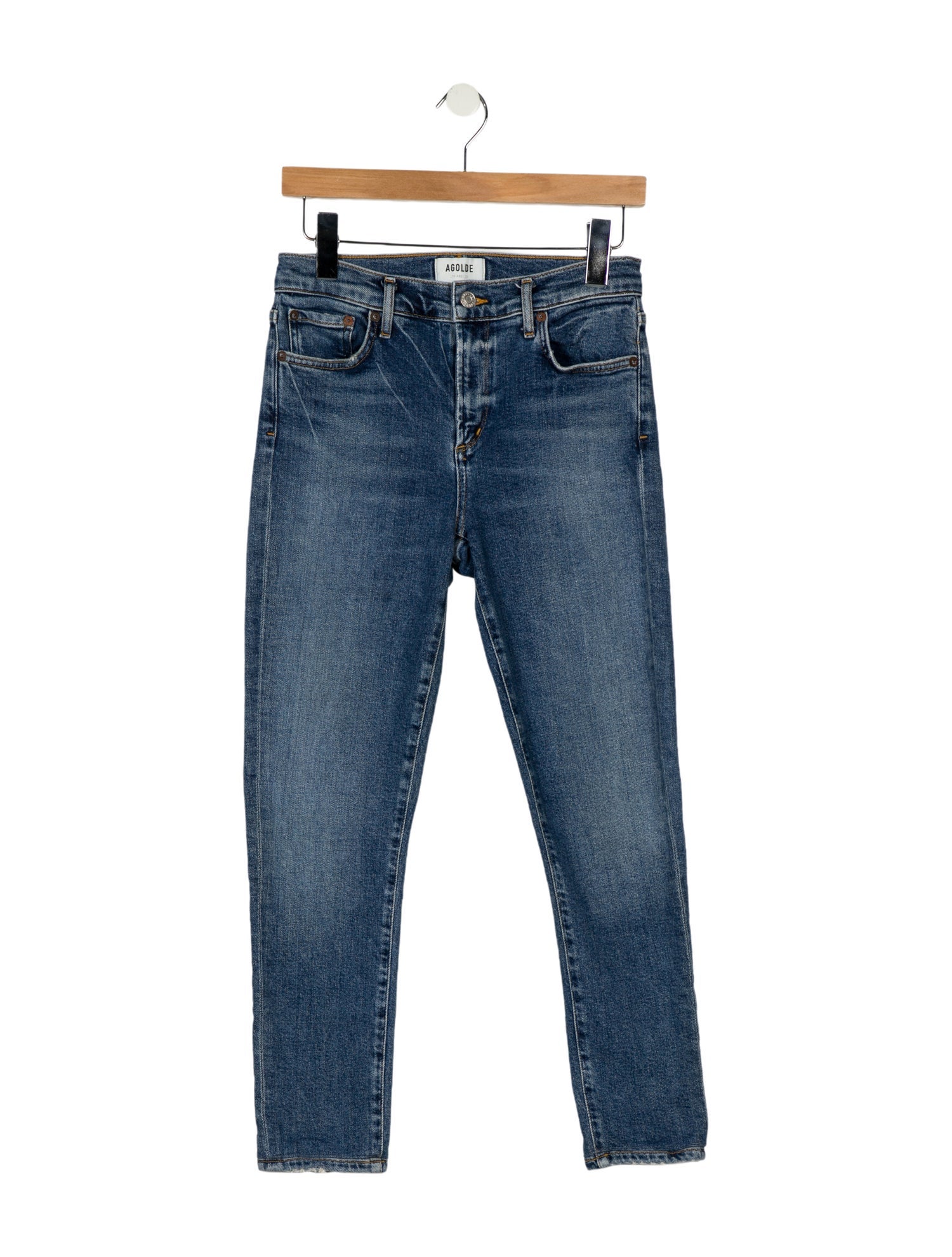 AGOLDE Mid-Rise Skinny Leg Jeans